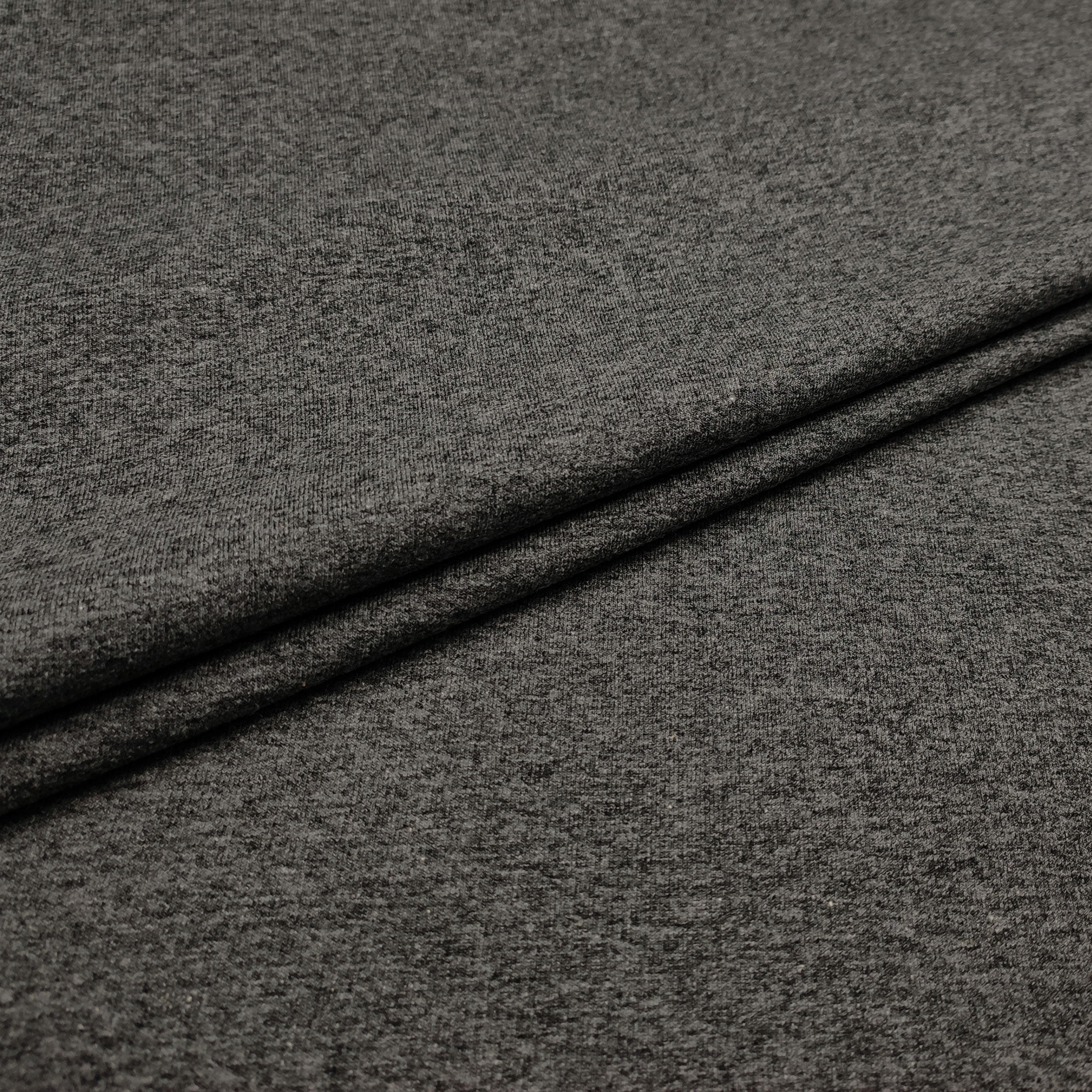 Melange Grey Unbrushed Fleece Fabric