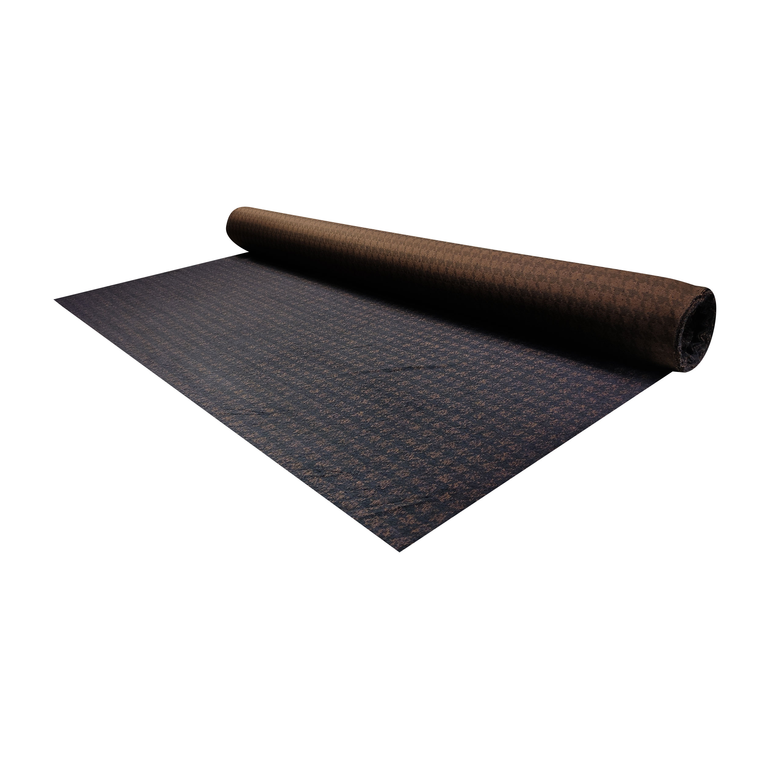 Bielastic Pied de Poule Blue Brown fabric