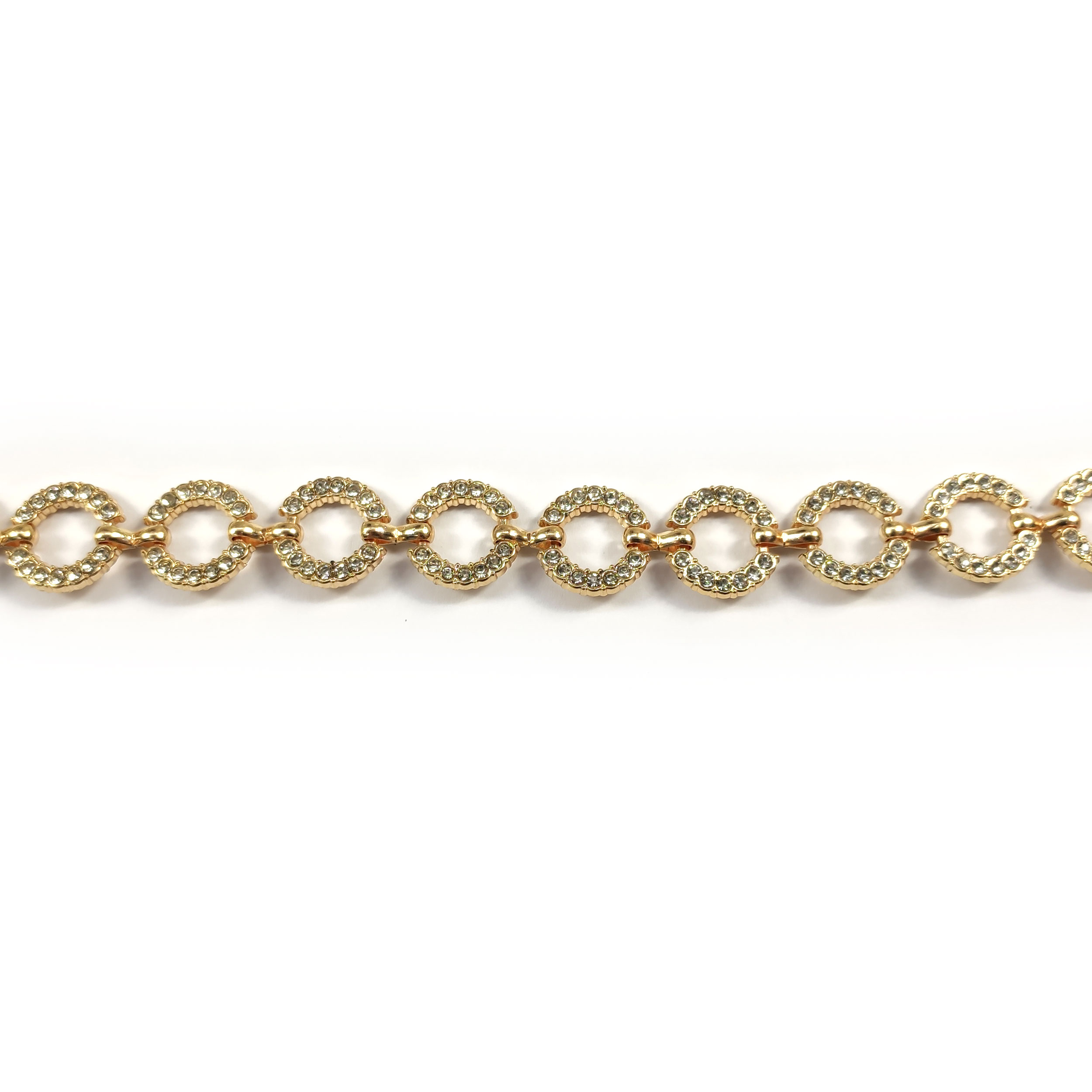 Chain with Gold Rhinestone Circles Image