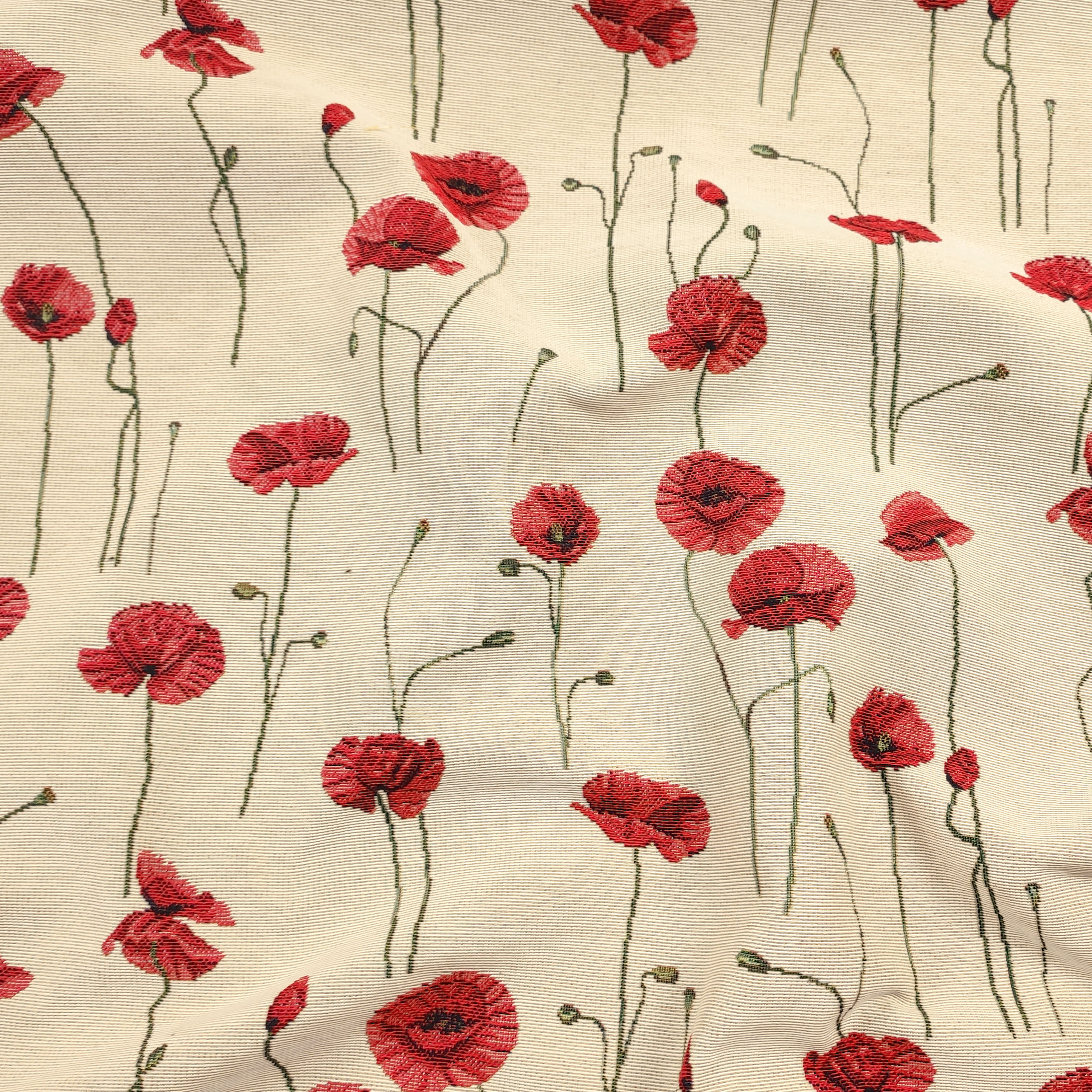 Gobelin Fabric Poppy Field