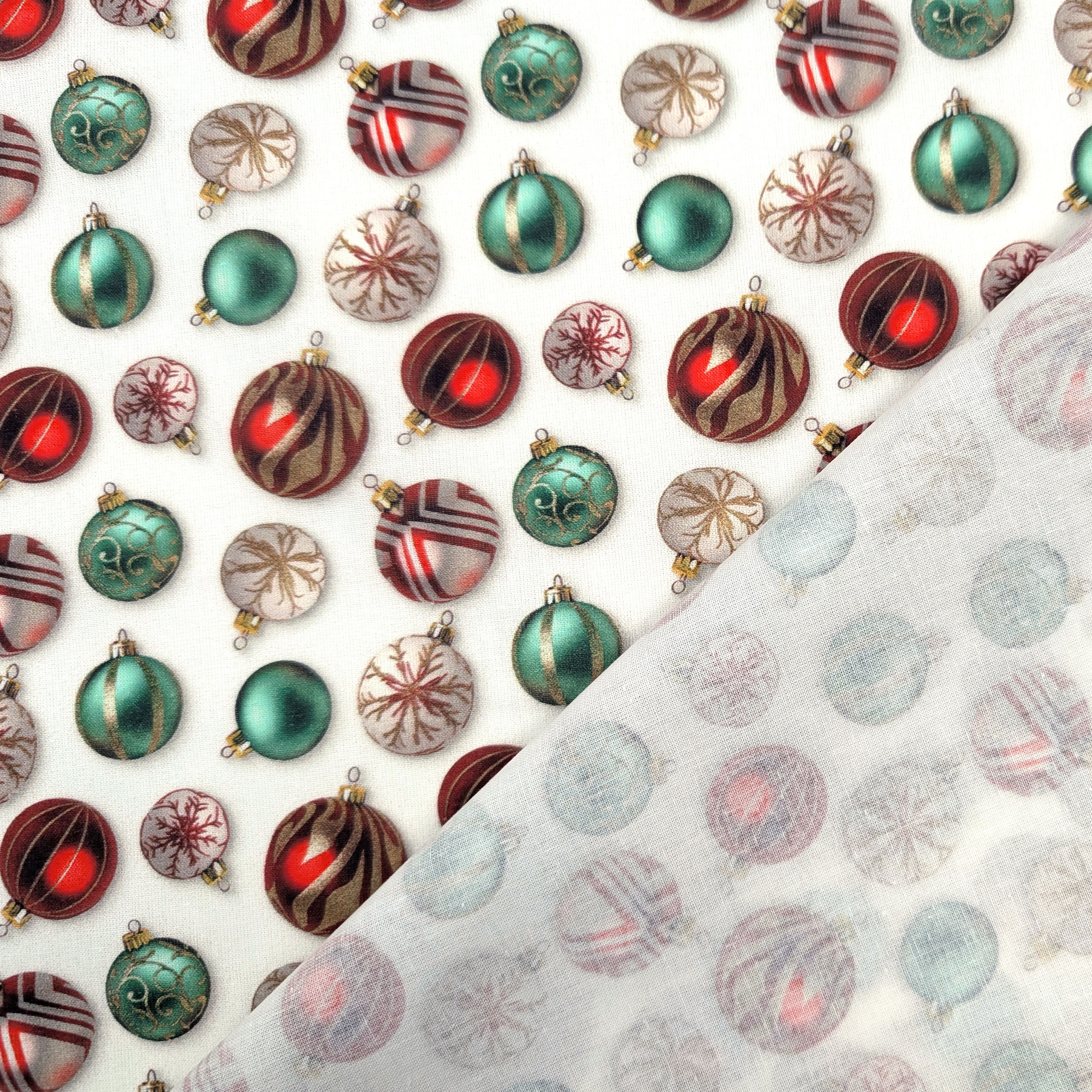 Cotton Poplin Christmas Balls Image