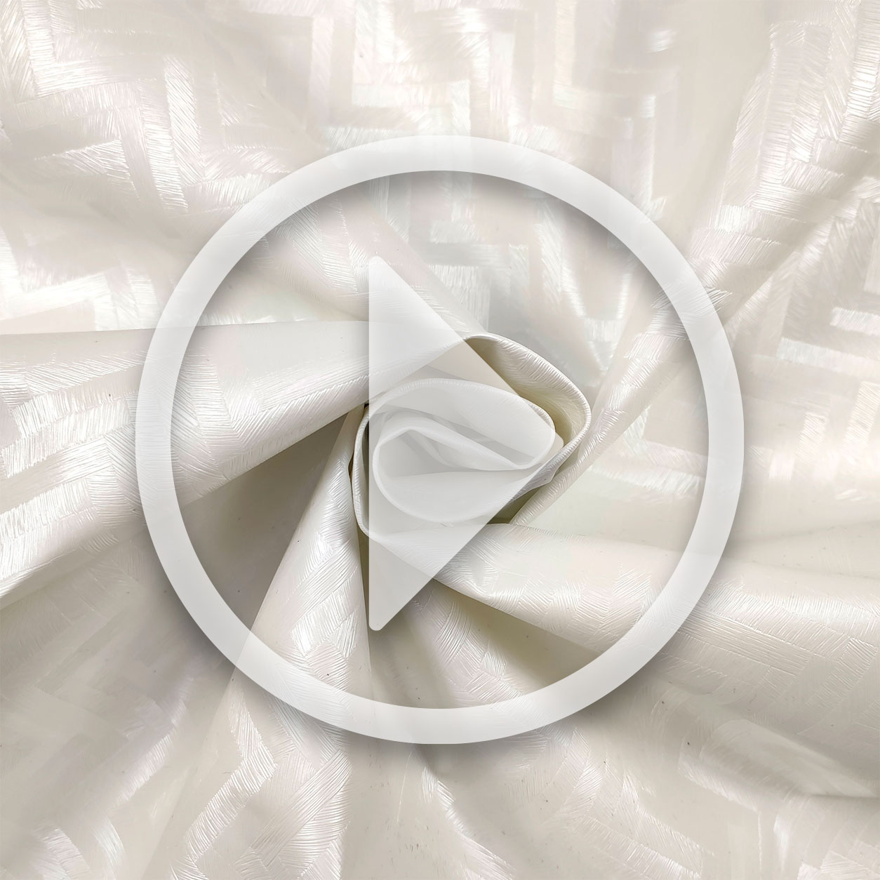 Tissu pour nappe plastifiée Géométrie des lignes Blanc Image