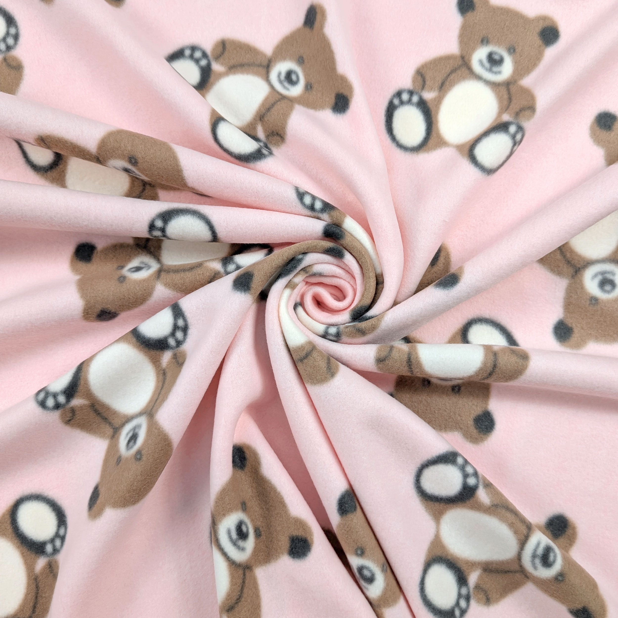 Fleece Bears Pink Background Image