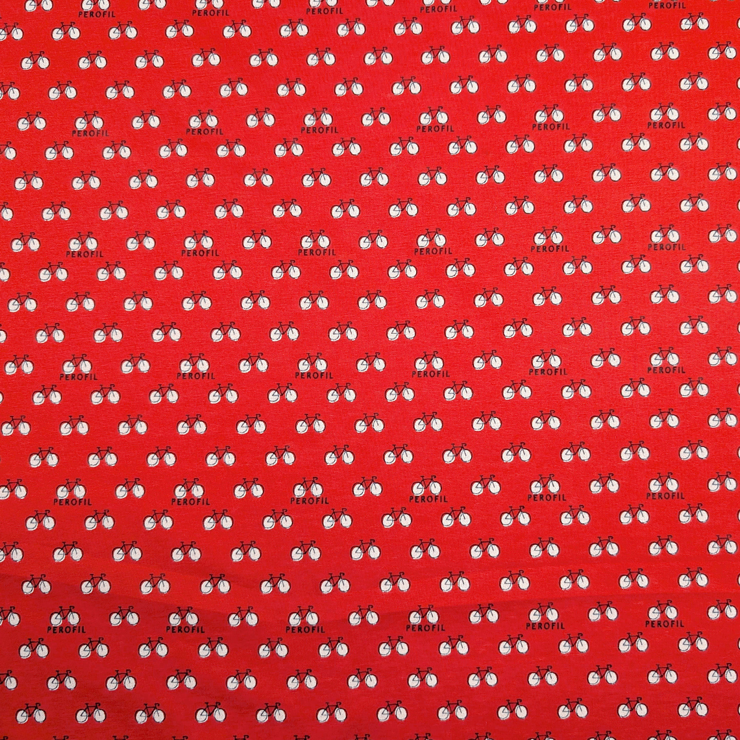 Cotton Bicycle Jersey Red Background Image
