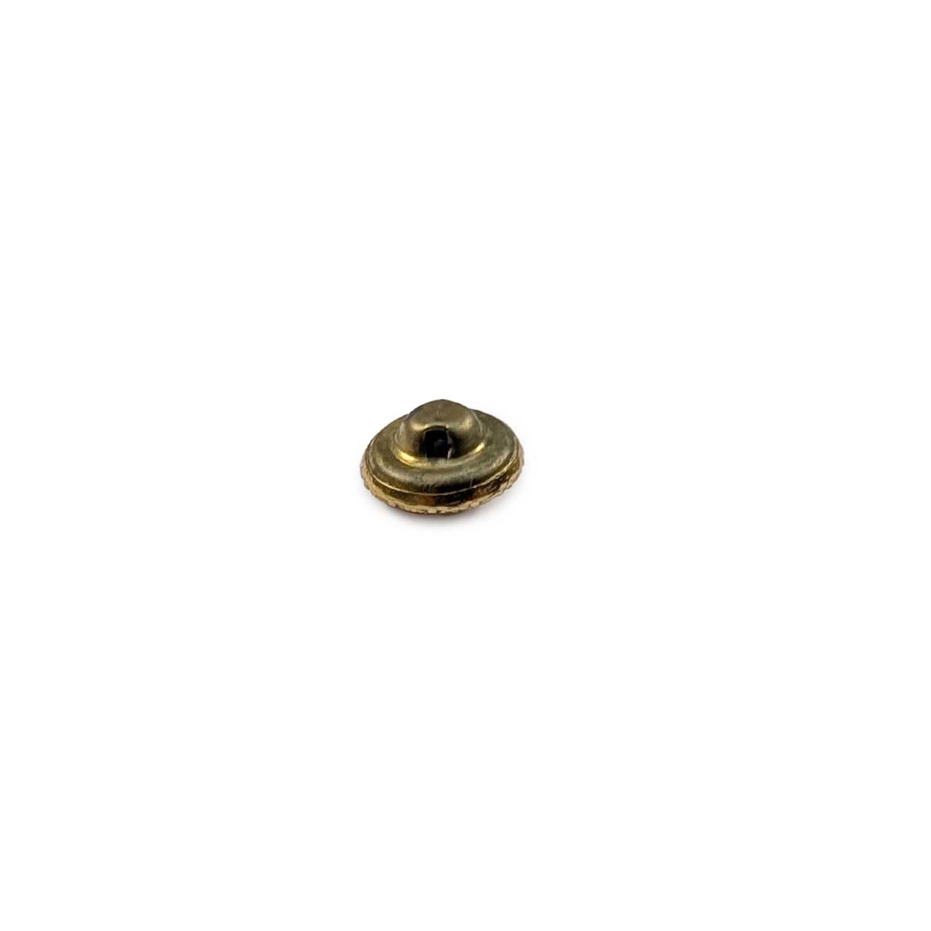 Gold Plated Crown Jewel Button Image