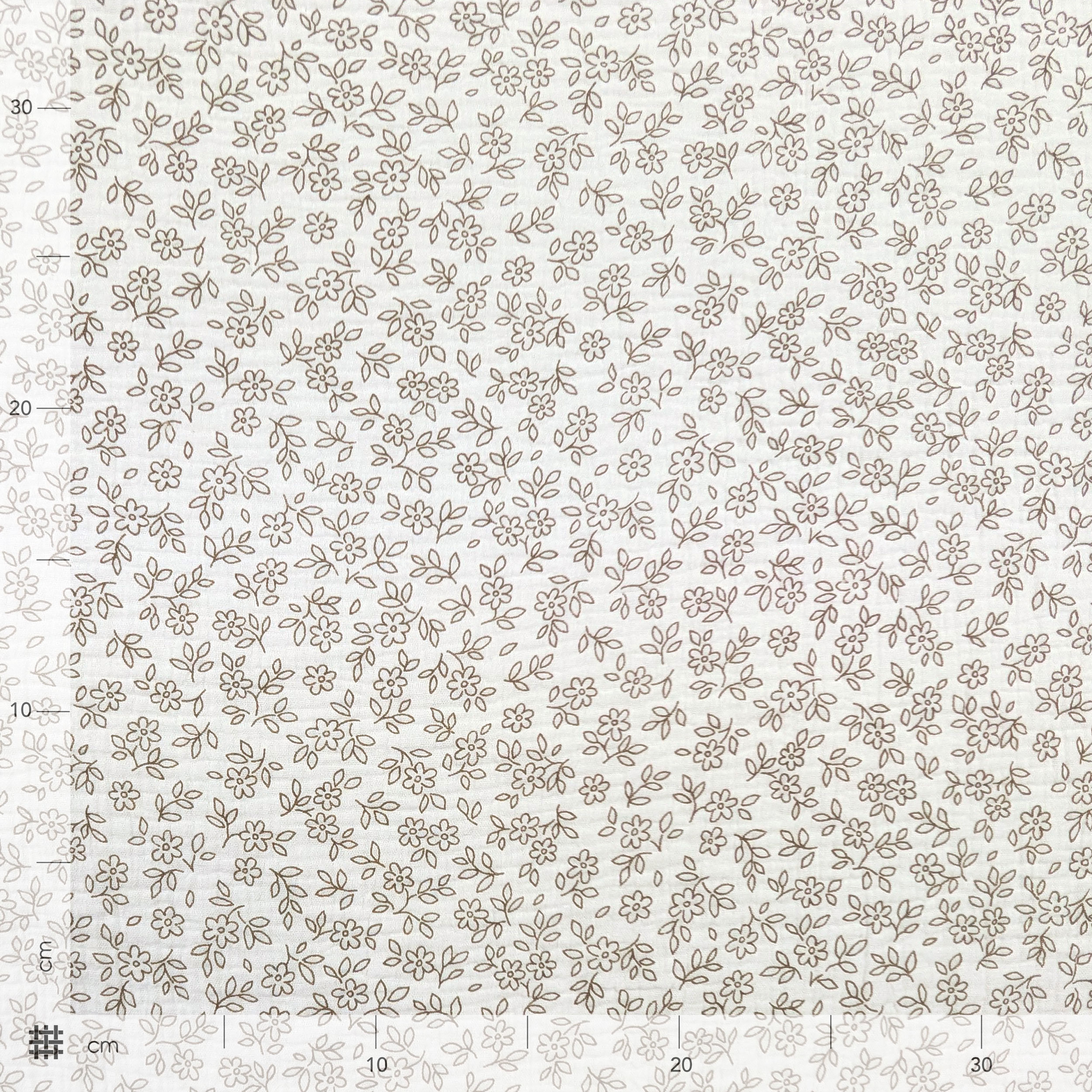 Cotton Muslin Field Flower Beige Image