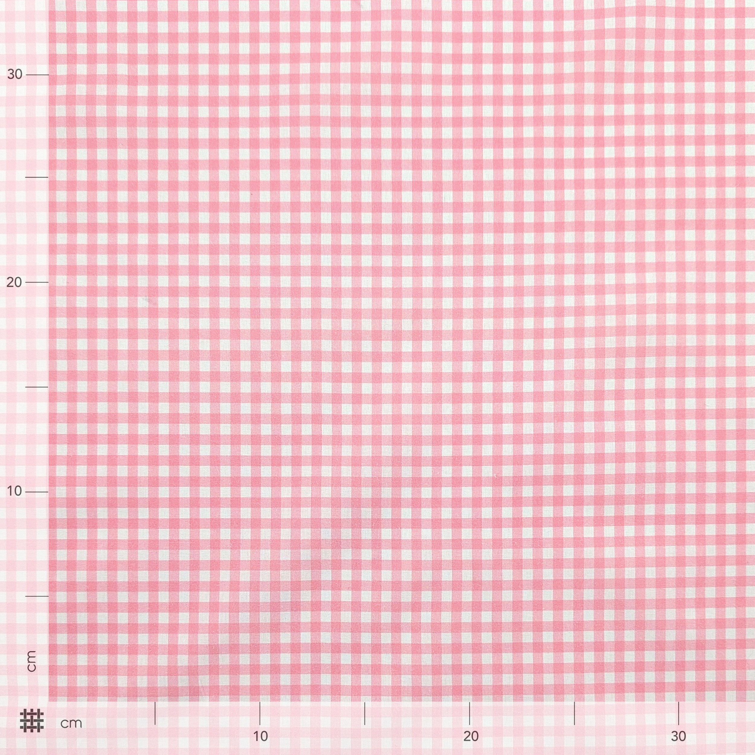 Dressmaking Gingham Cotton - Baby Pink Image
