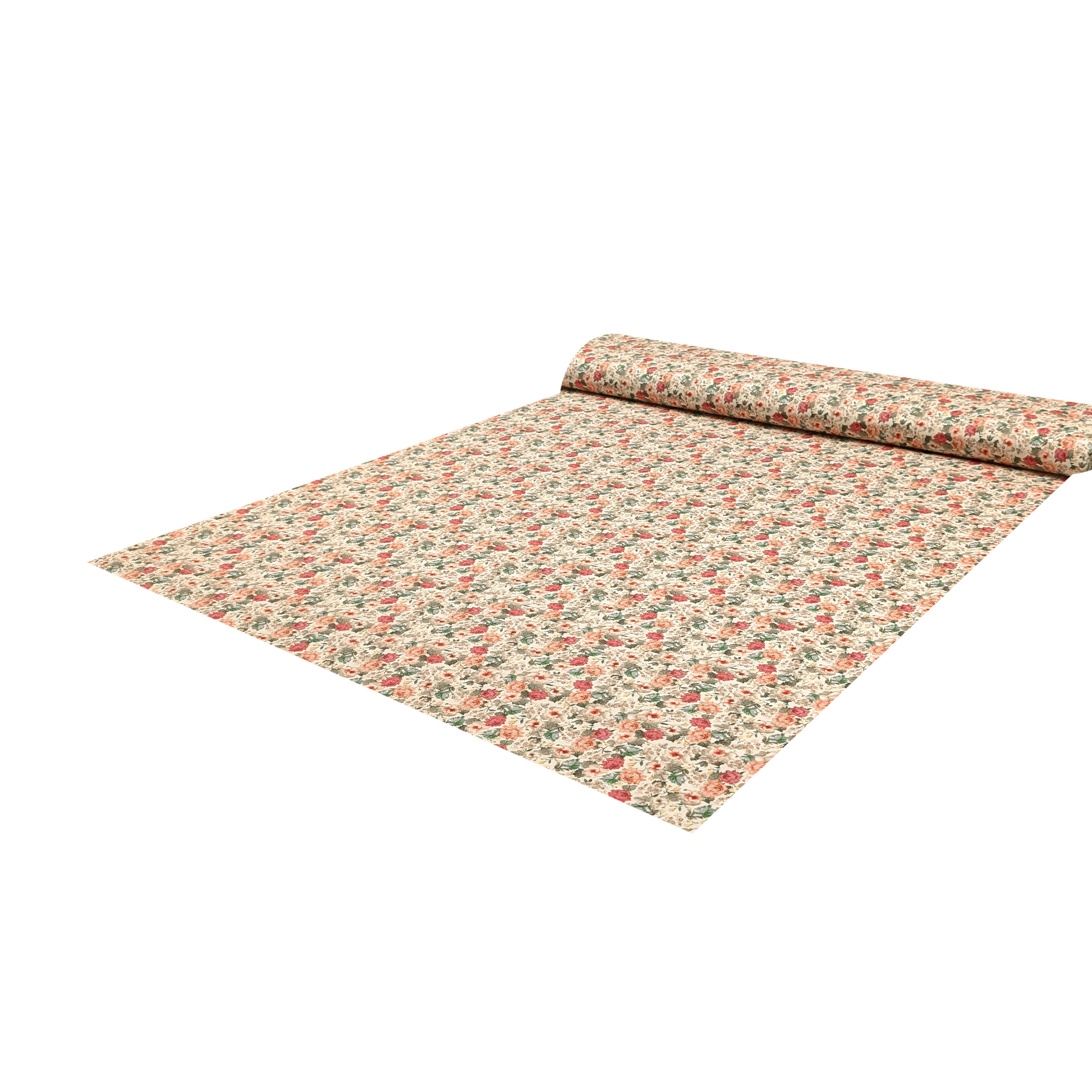 Poplin Cotton Romantic Bouquet Cream Image