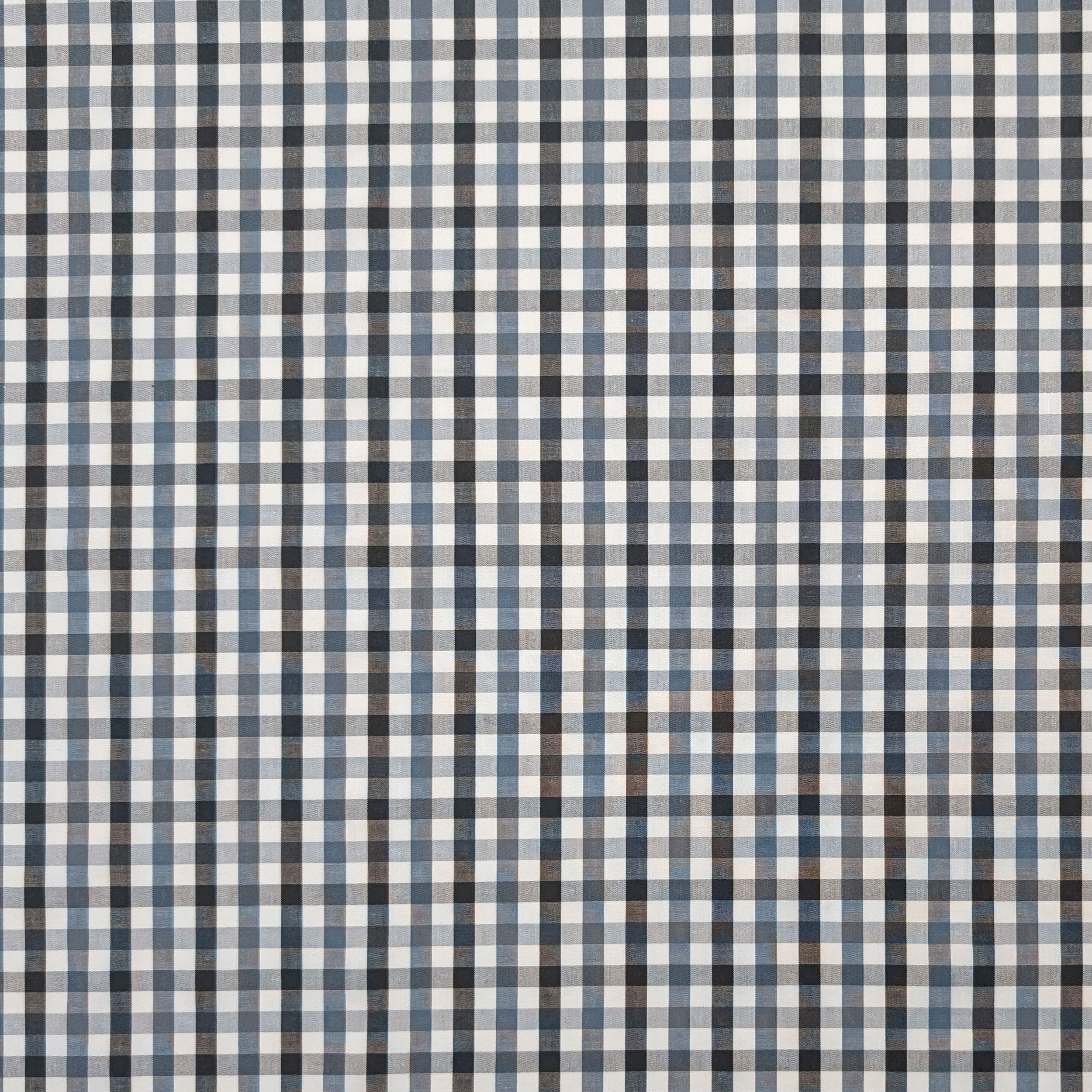 Cotton for Shirts Check Tones Grey Image