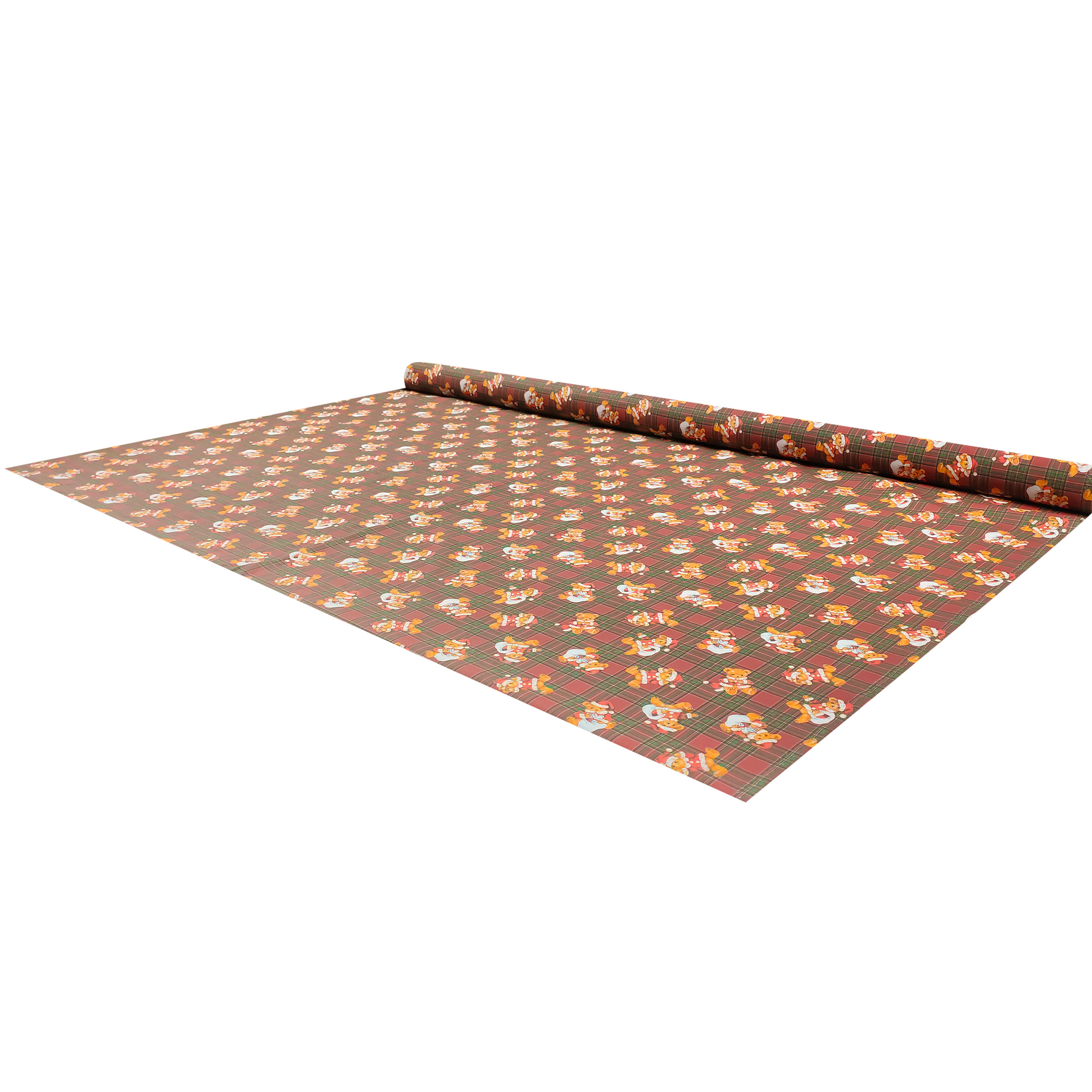 Christmas Cotton Satin Teddy Tartan Background (fond écossais)