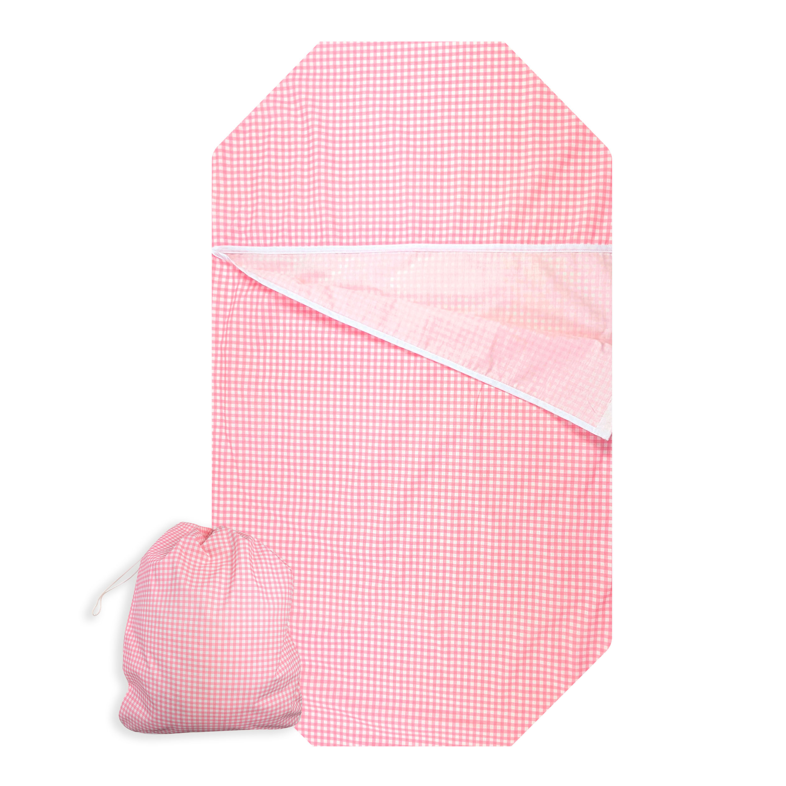 Shaped Summer Sleeping Bag for Brandy Squares Pink