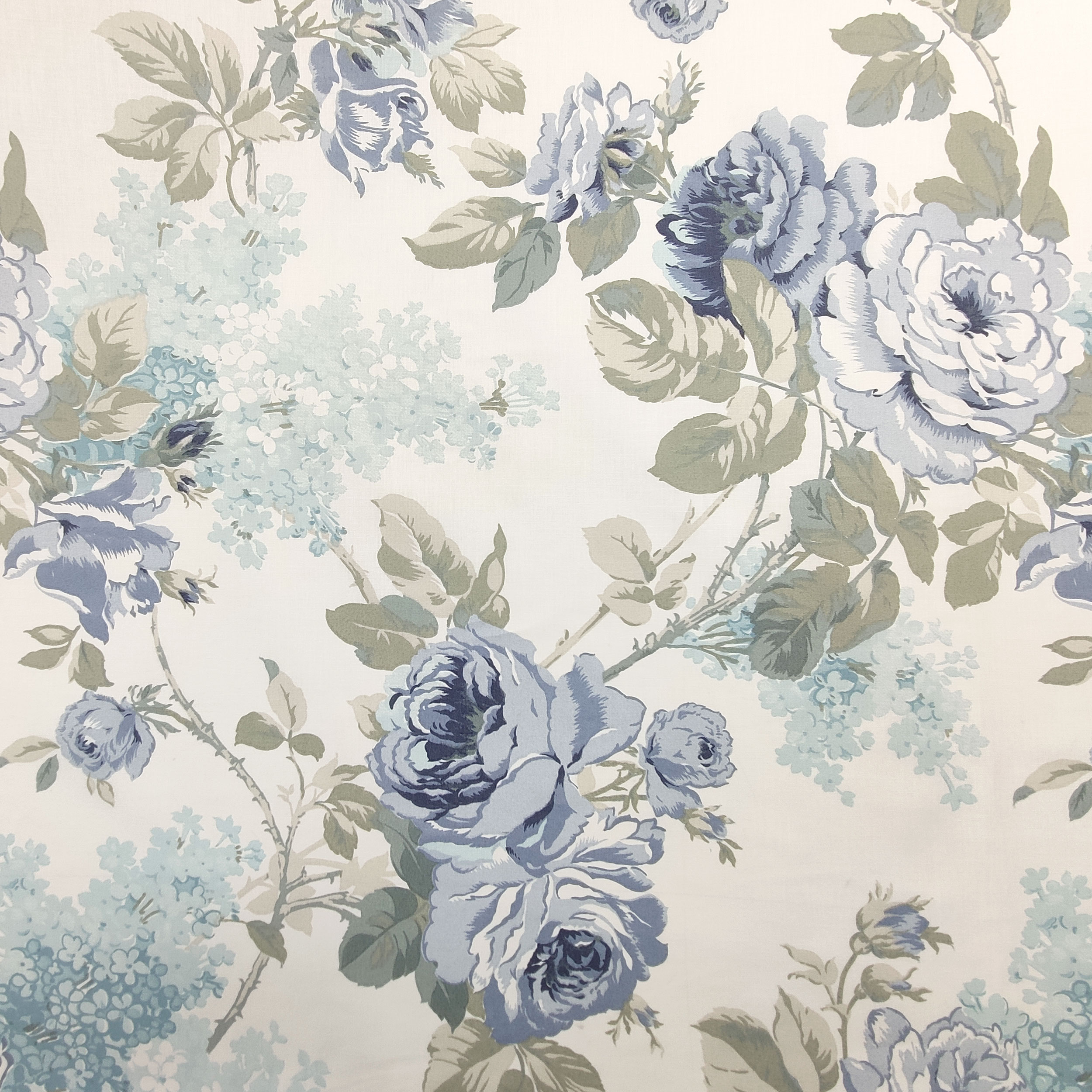 Rose Blue Baumwollstoff