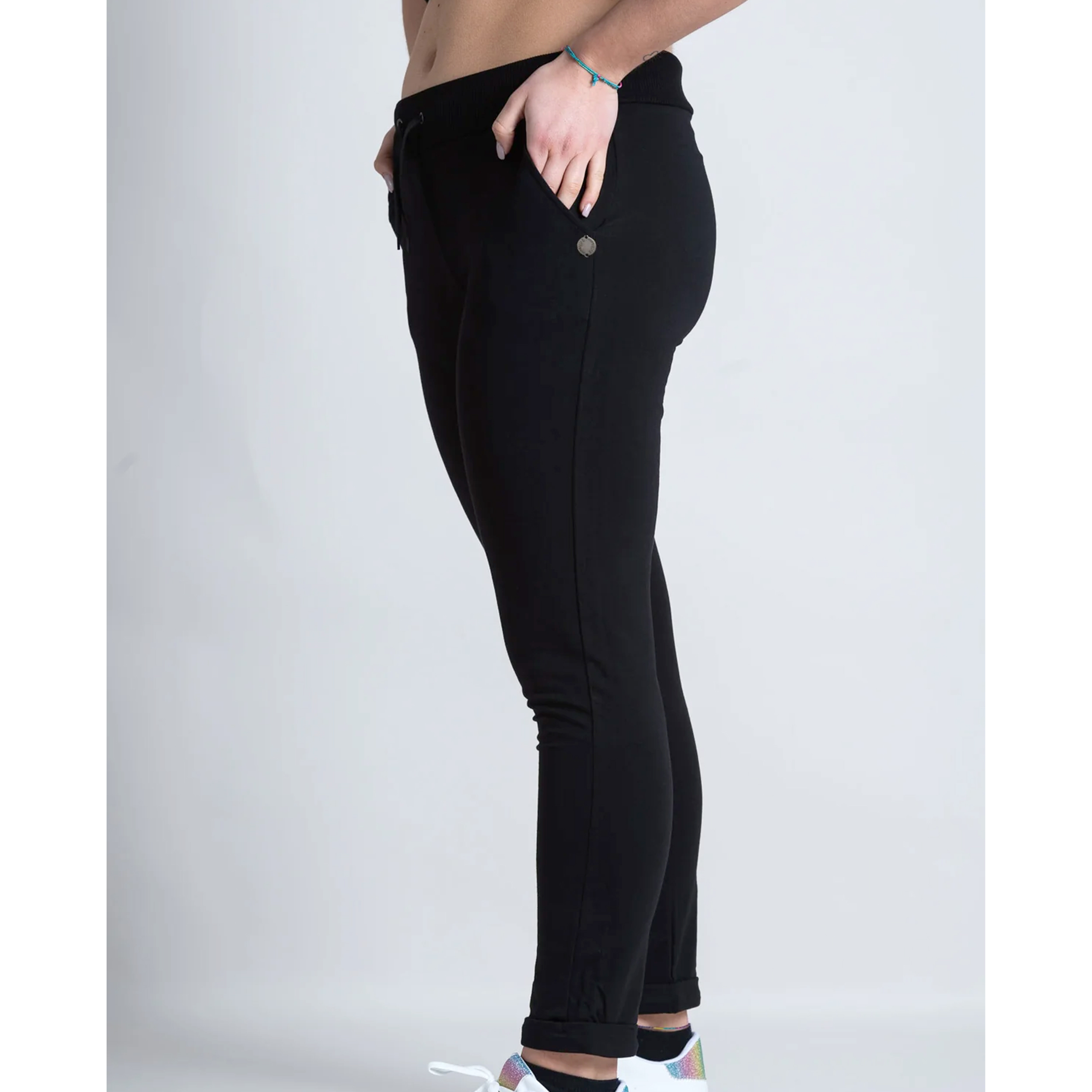 Warm Cotton Trousers Black Image