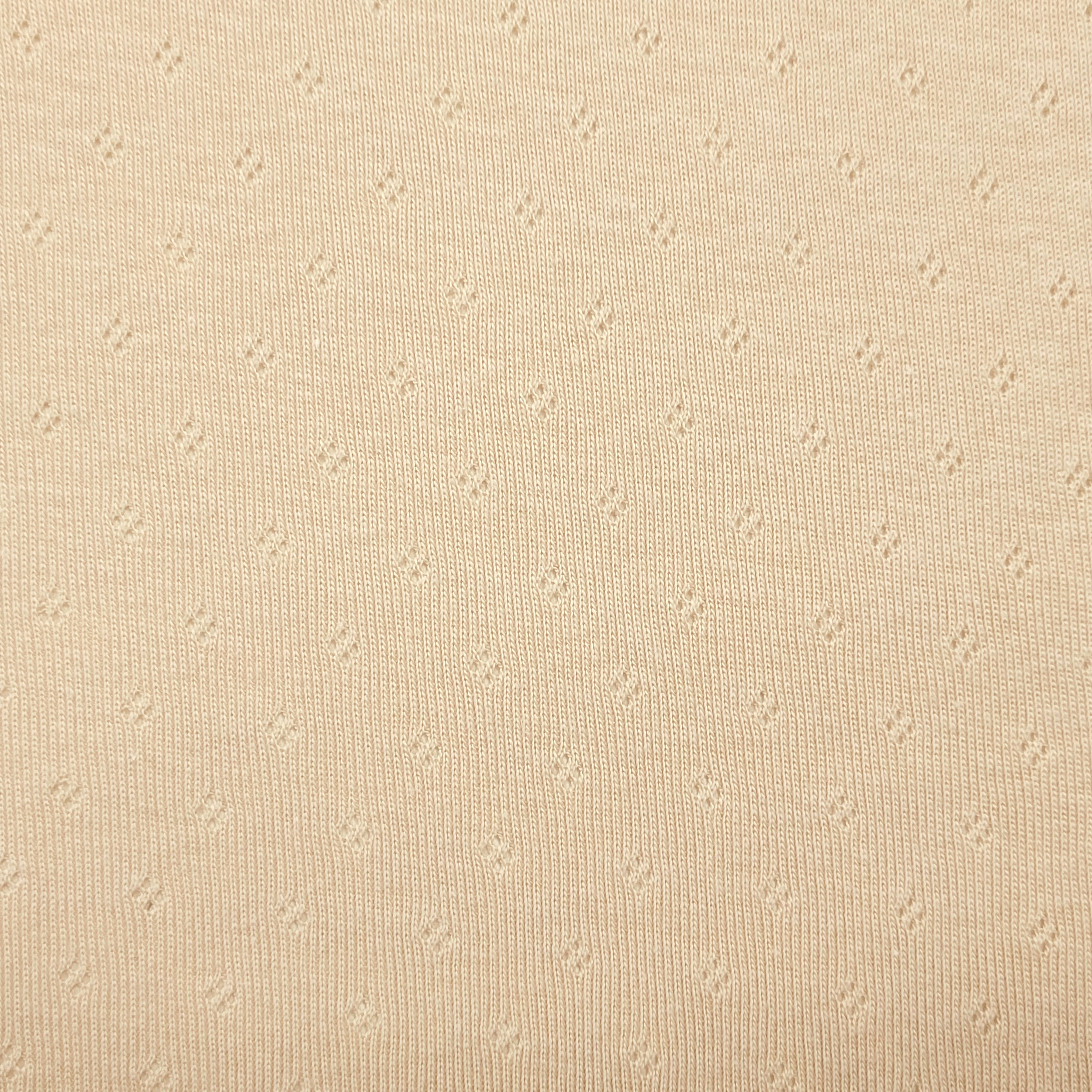 Openwork Beige Cotton Jersey Image