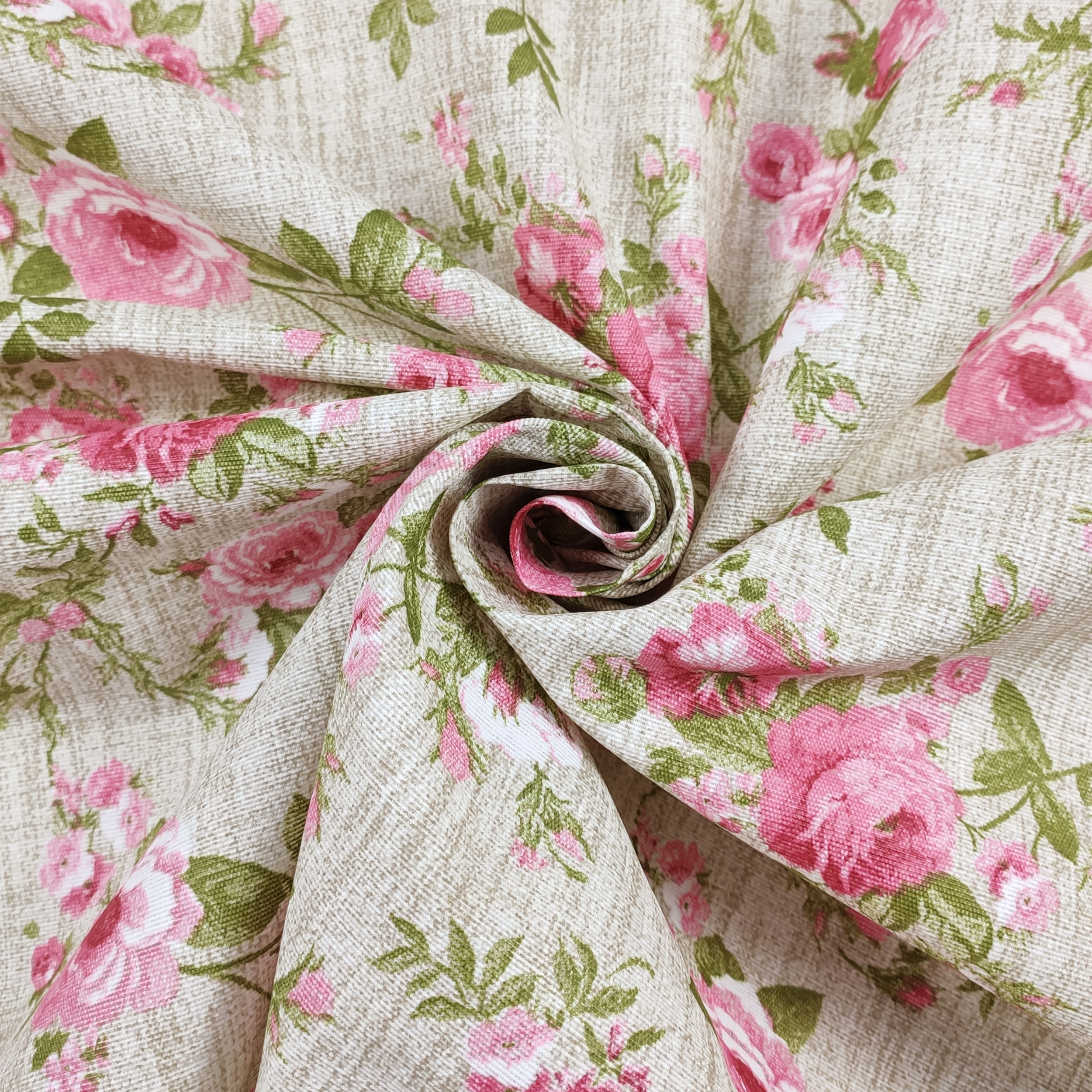 Fabric for Resin Tablecloth Rose Beige Background Image