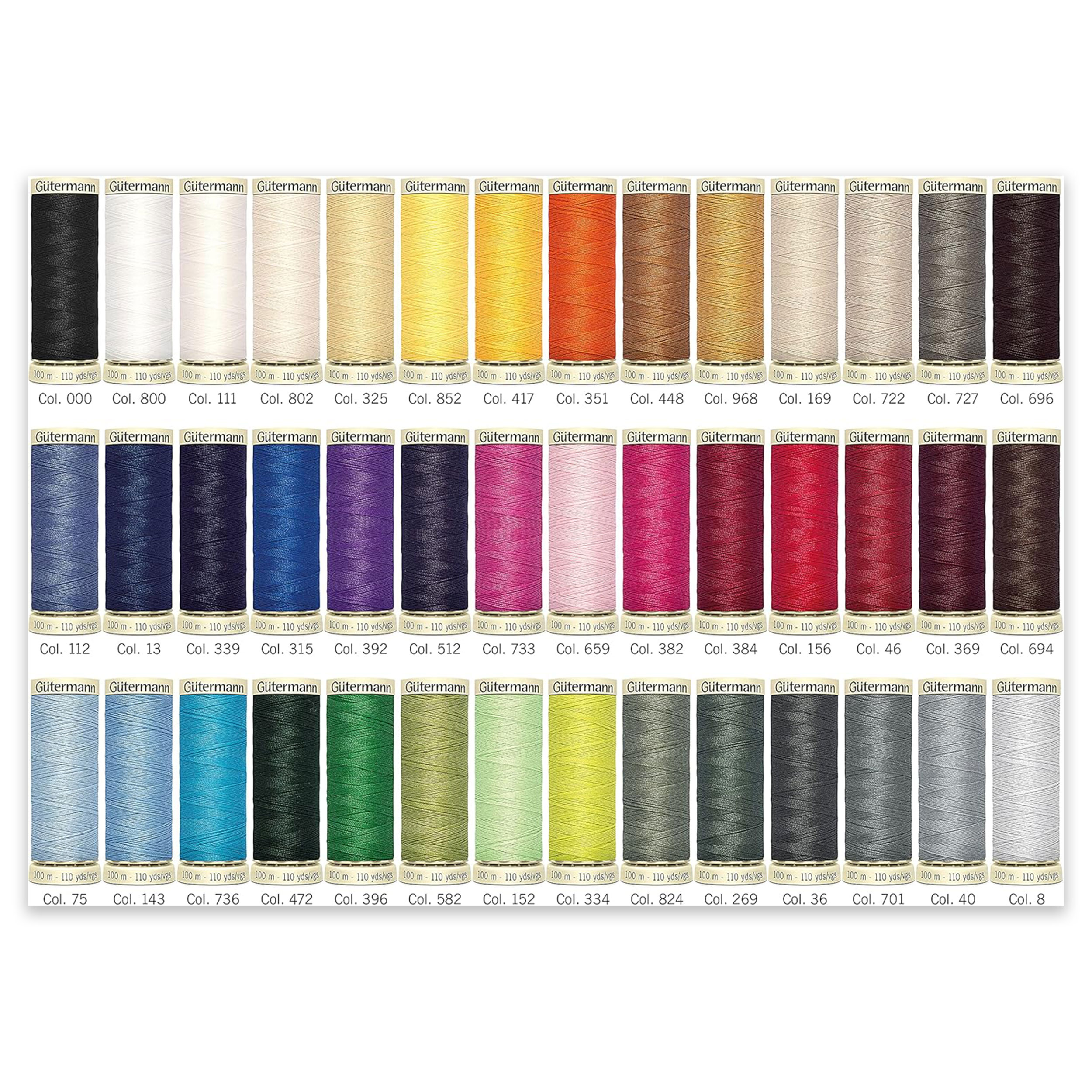 Gutermann Confanetto 42 Spools of Stitching Wire 100 m Image