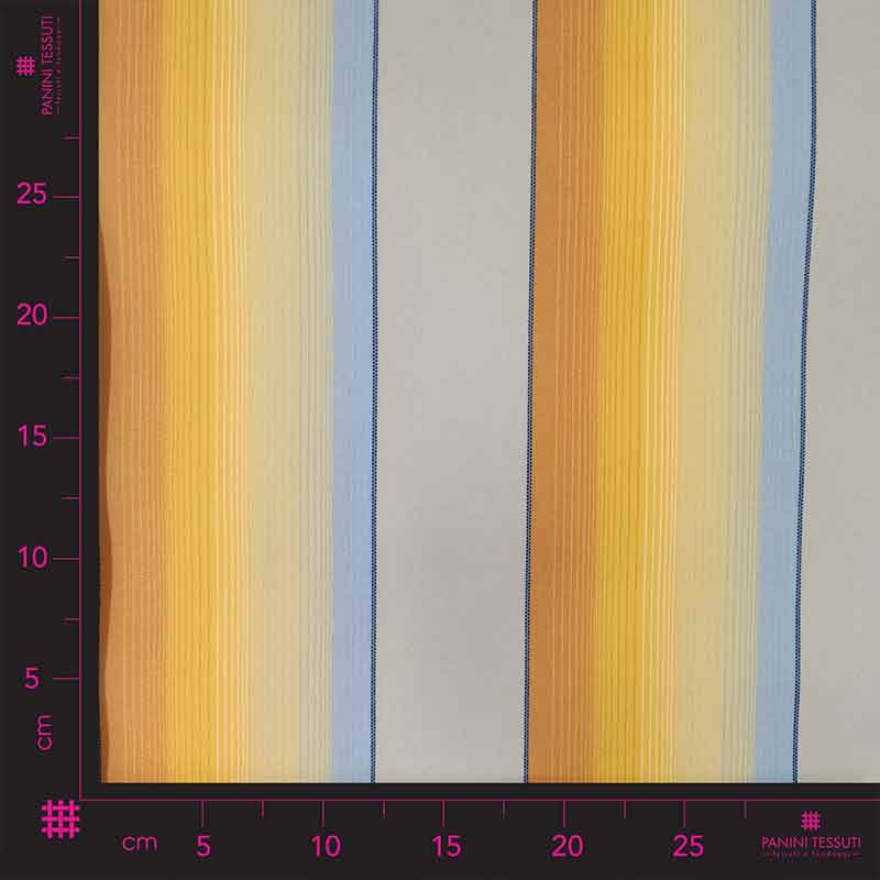 Tissu Soleil Extérieur Ombragé Jaune Rayé