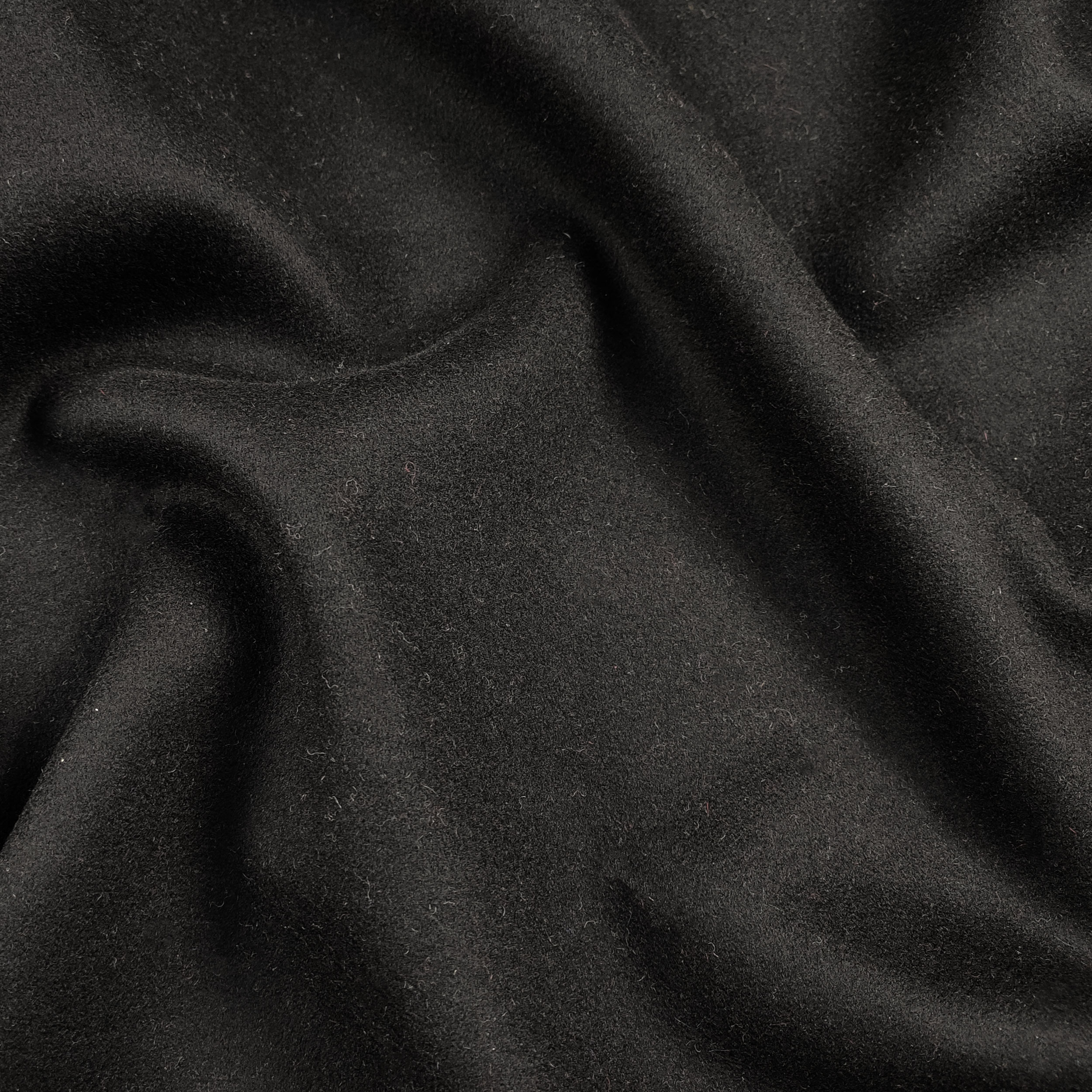 Tissu à découper Laine Cachemire Noir 90x150 cm Image