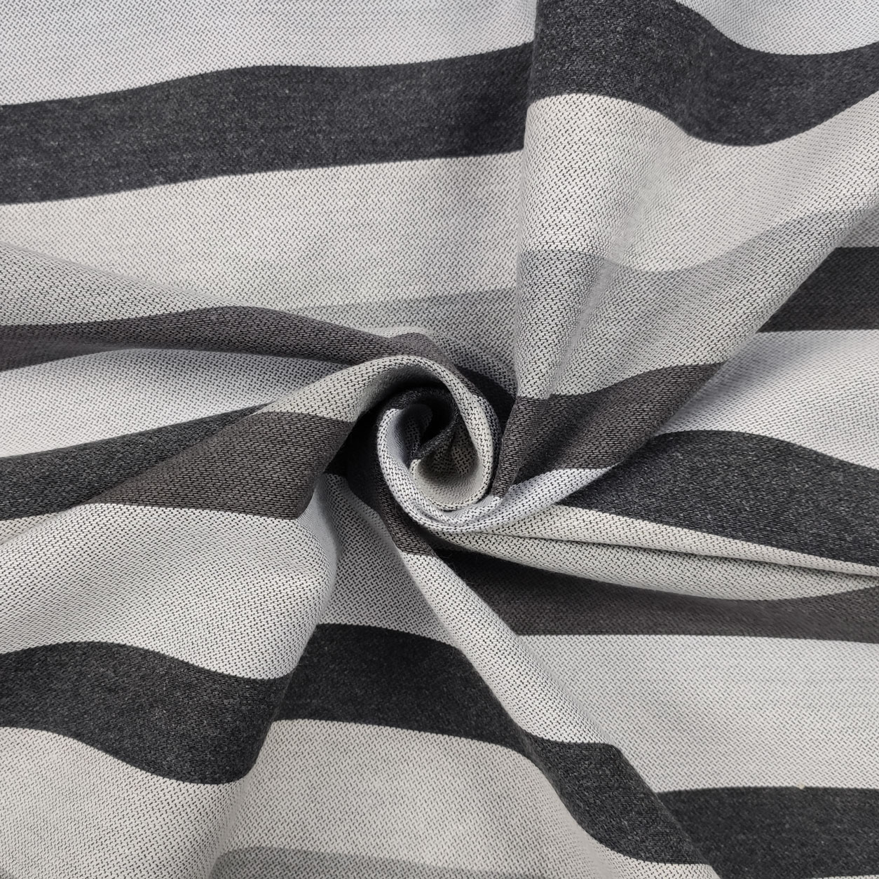 Jacquard gestreift Grauton Einrichtungsstoff