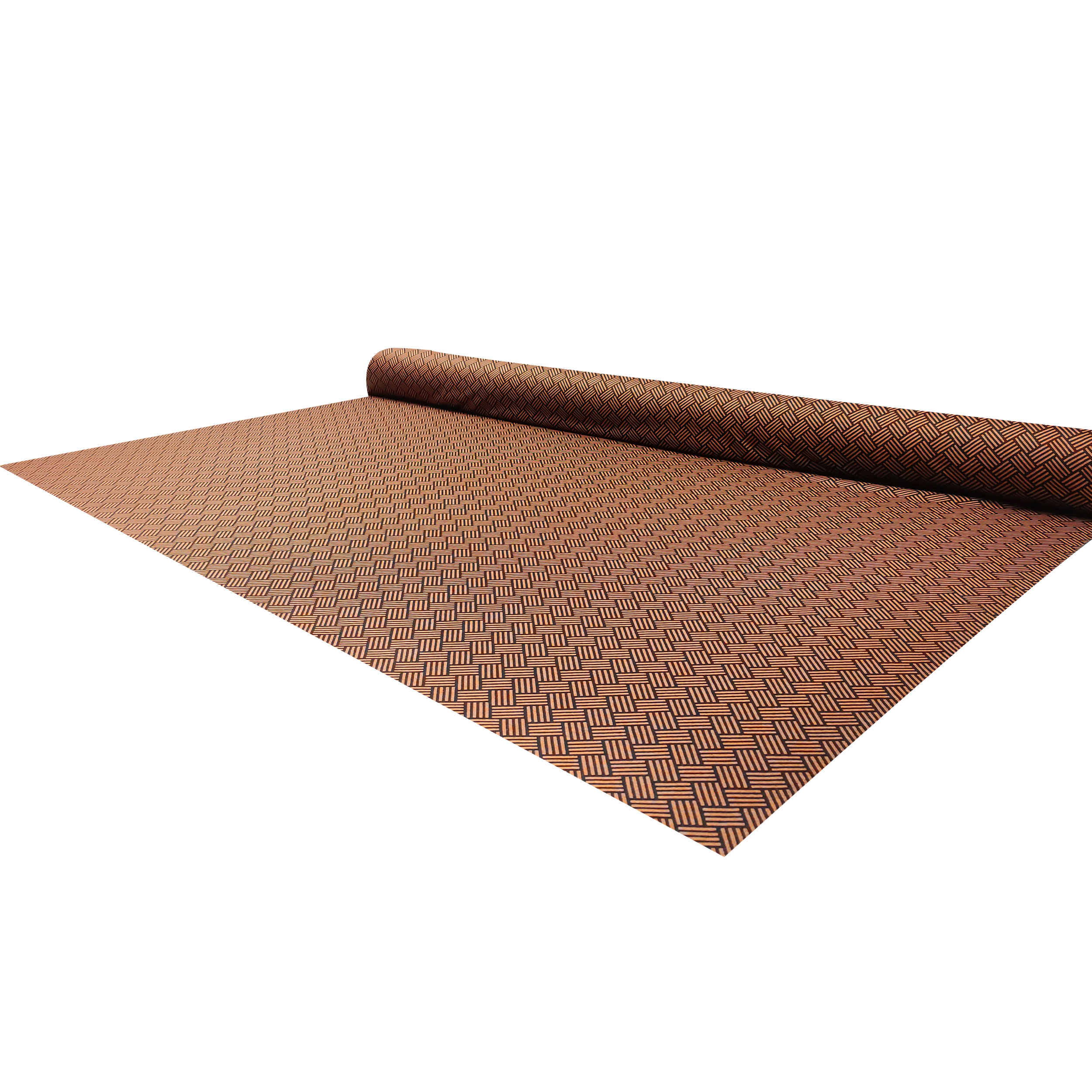 Punto Milano Gemischte Viskose Geometrie Orange und Schwarz