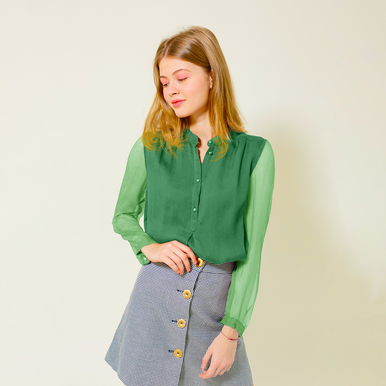 Organza Lux Verde Sólido