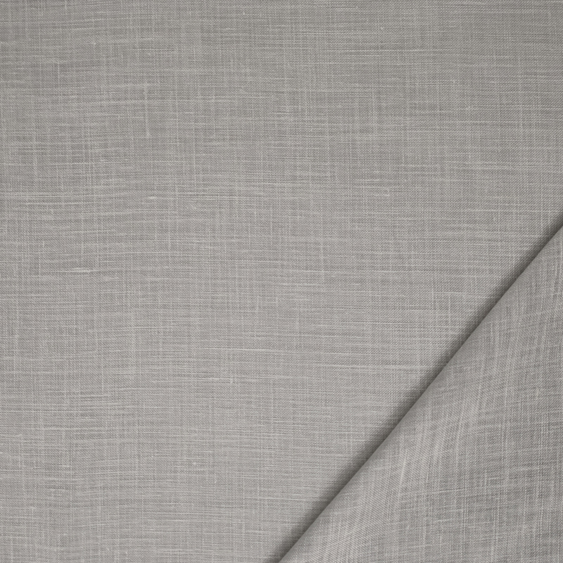 Scampiolo Rideau en lin mélangé gris clair 150x320 cm