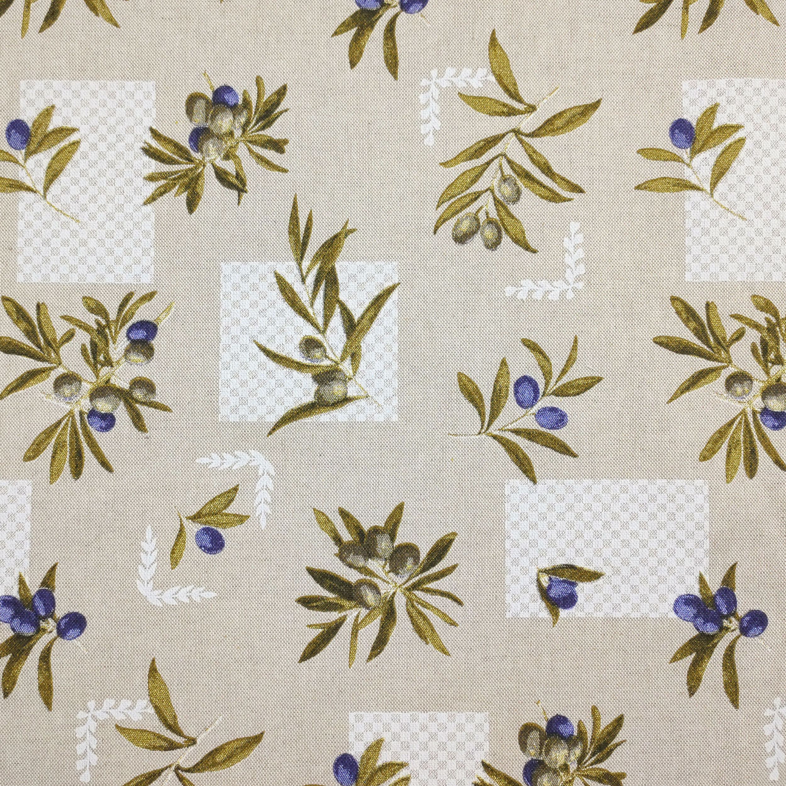 Mixed Cotton Olive fabric