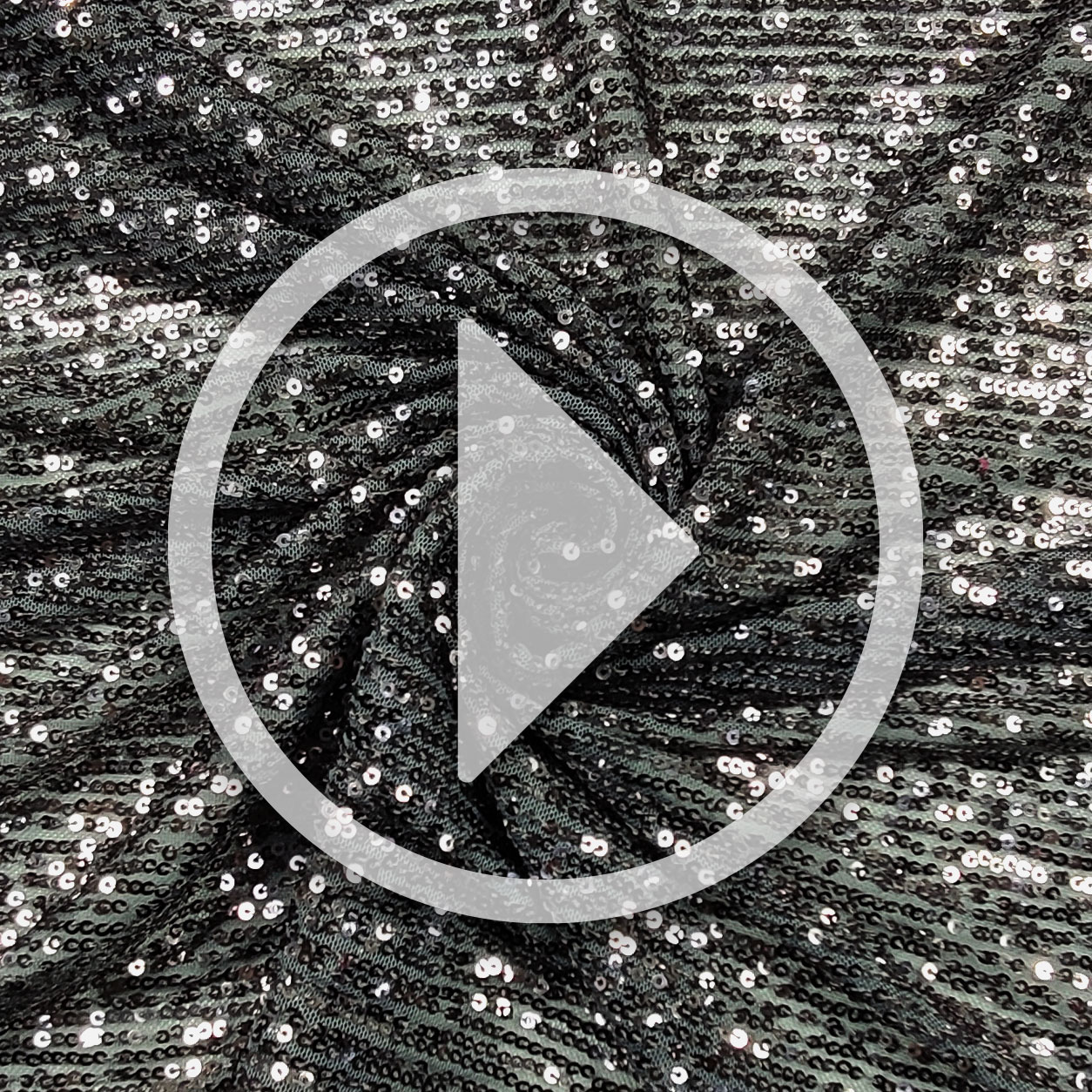 Grey Sequins Stretch Tulle Image
