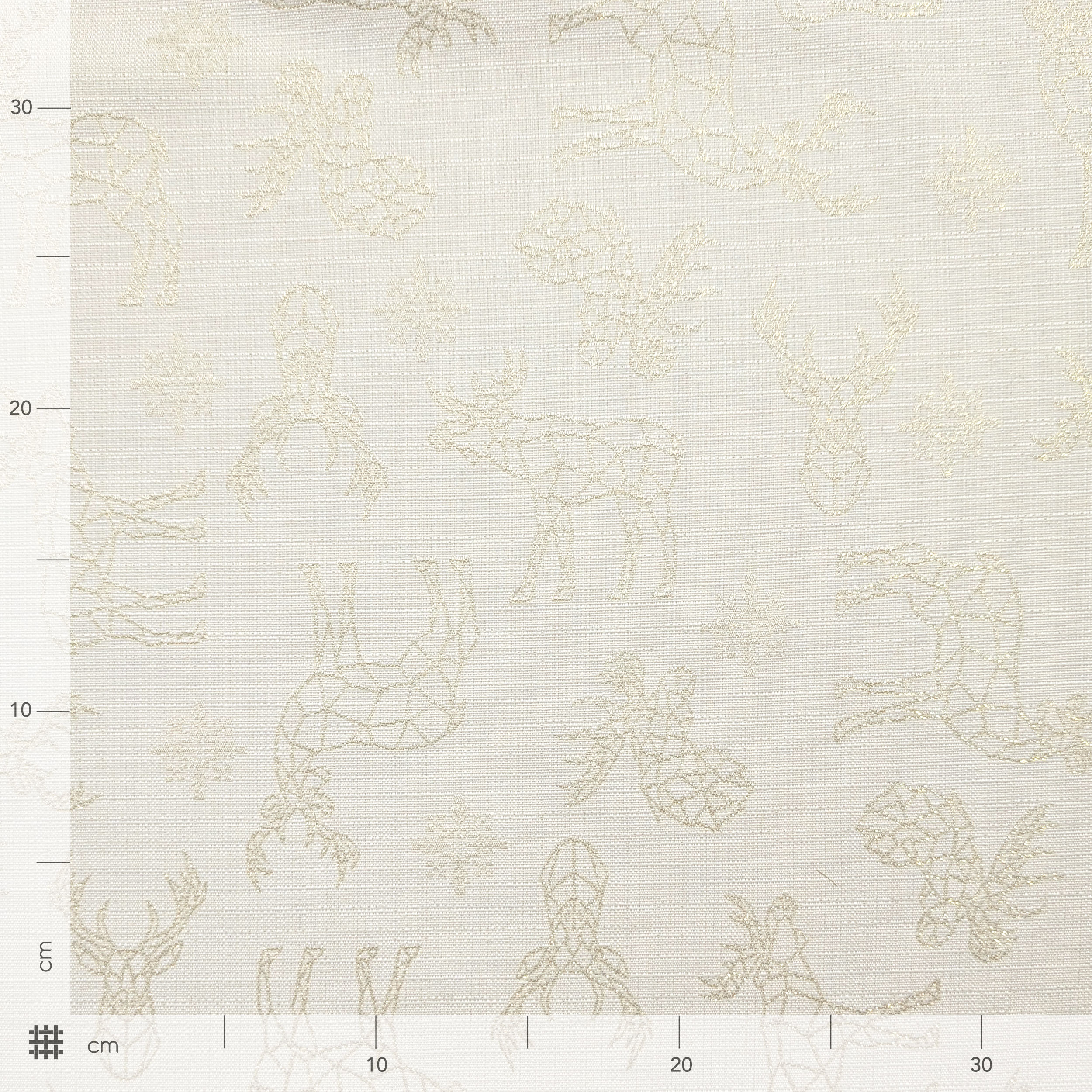 Christmas Jacquard with Reindeer Silhouette Image