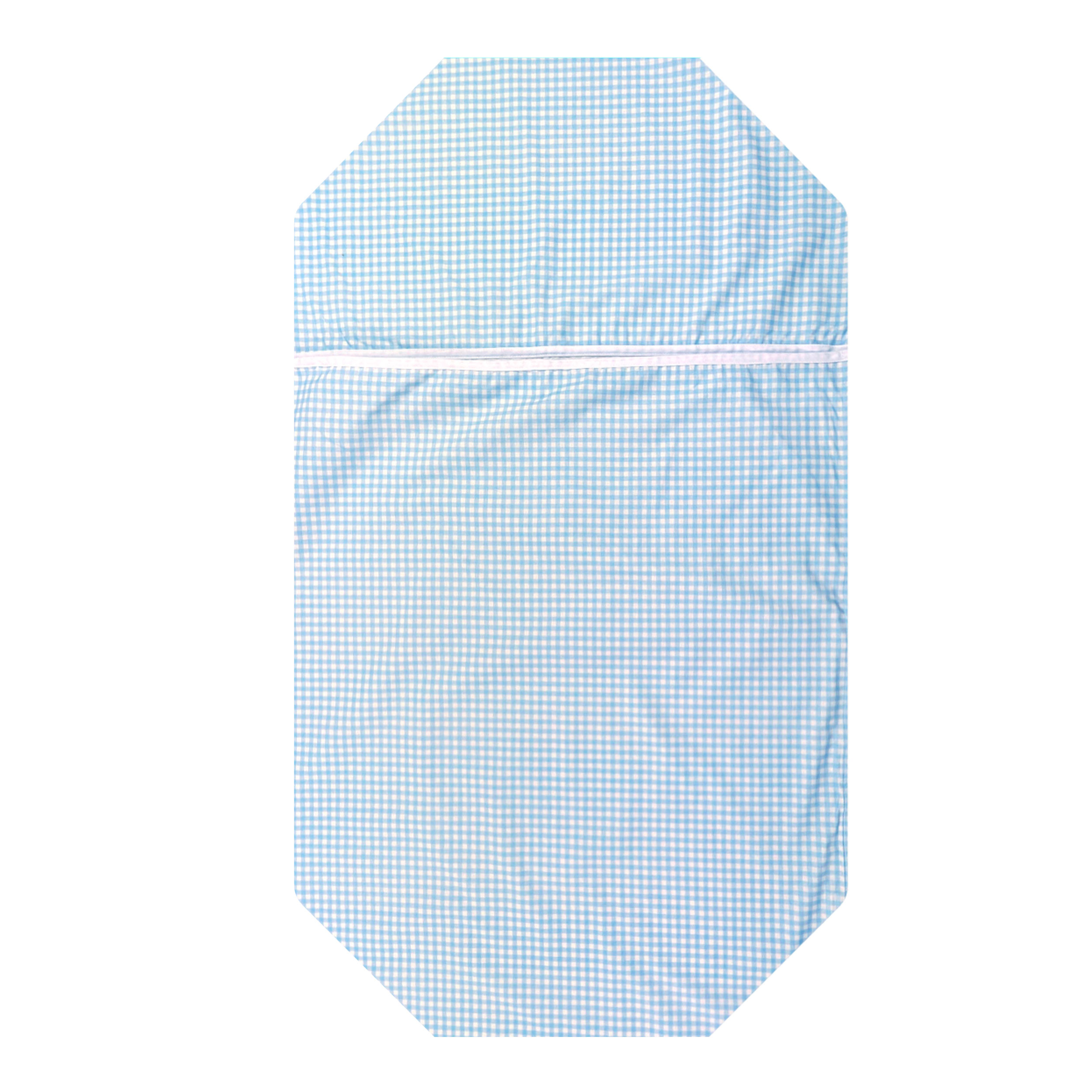 Shaped Summer Sleeping Bag for Brandine Squares Light Blue