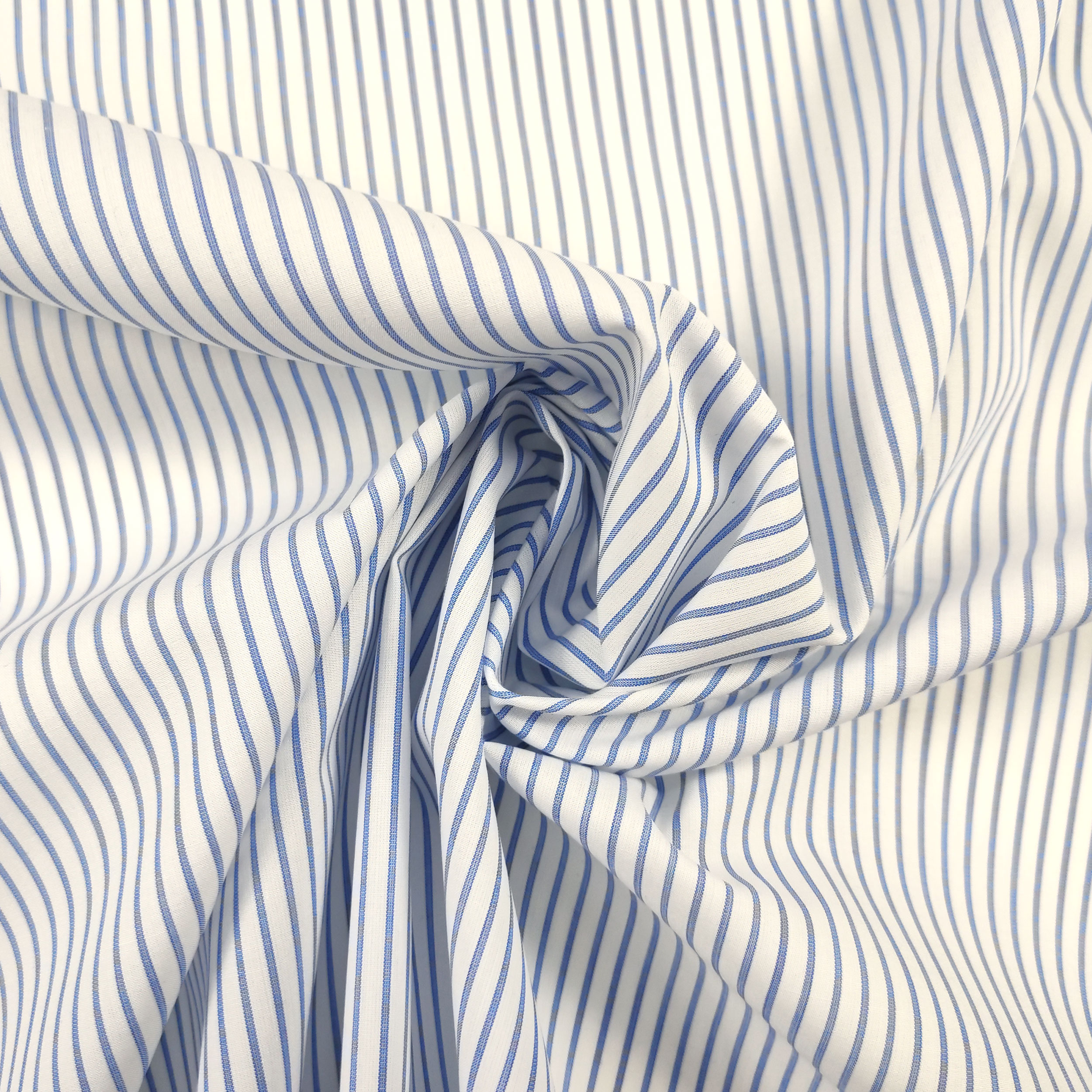 Cotton for Shirts Thin Stripes Blue