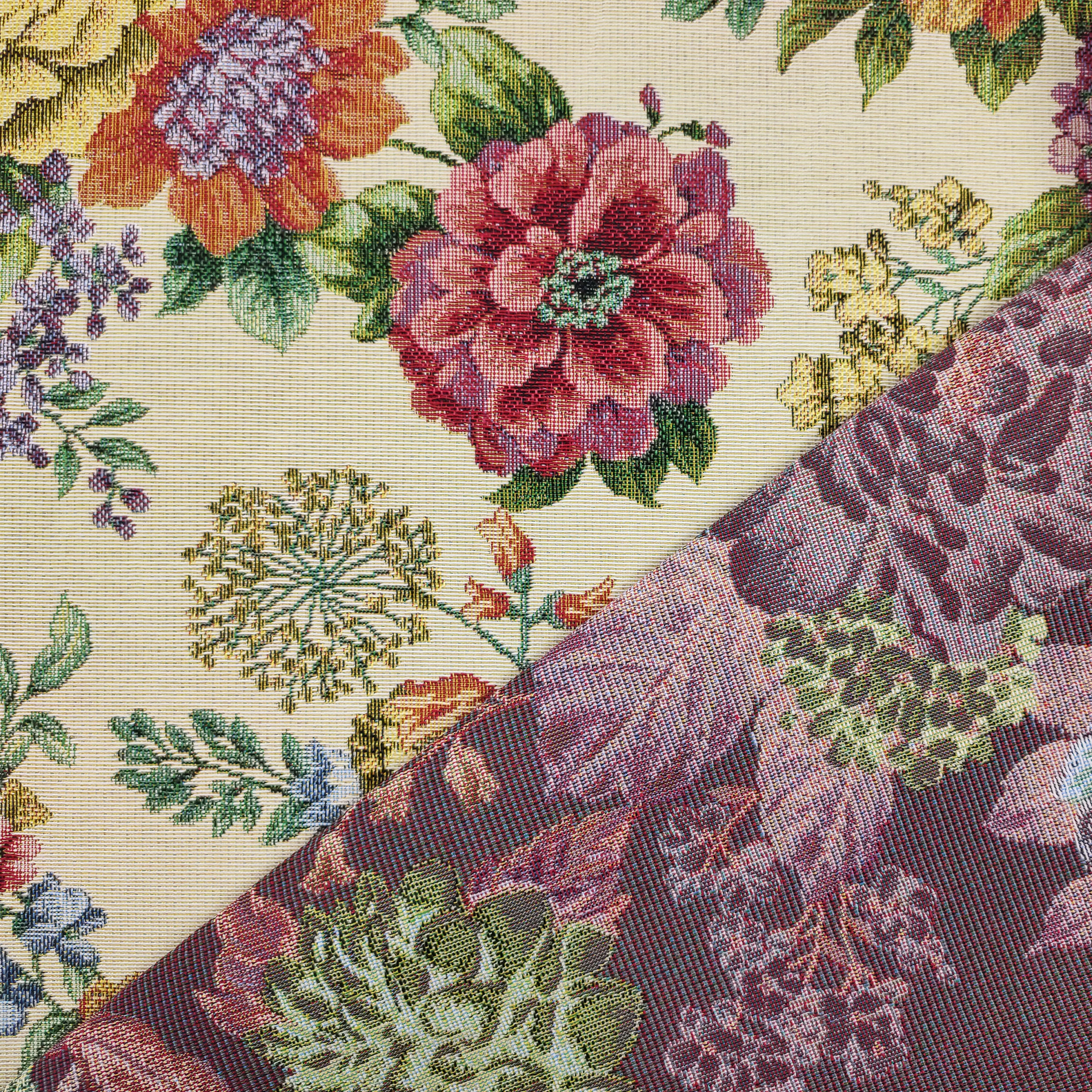 Fond beige matelassé Gobelin Jacquard