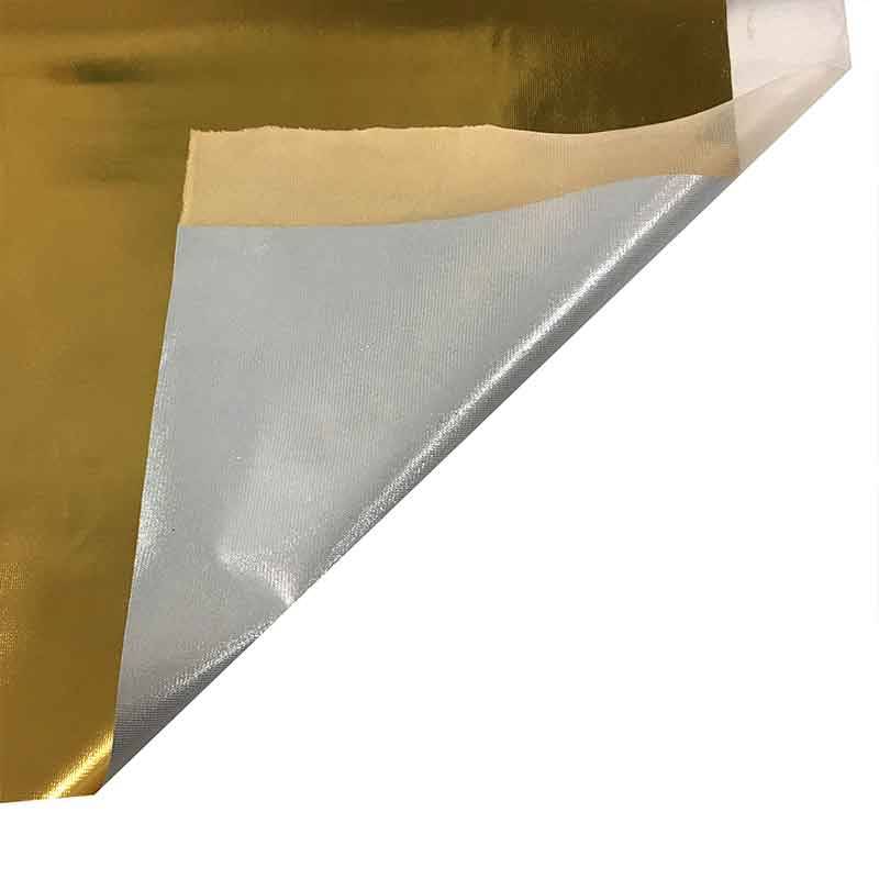 Tissu laminé spécial en or
