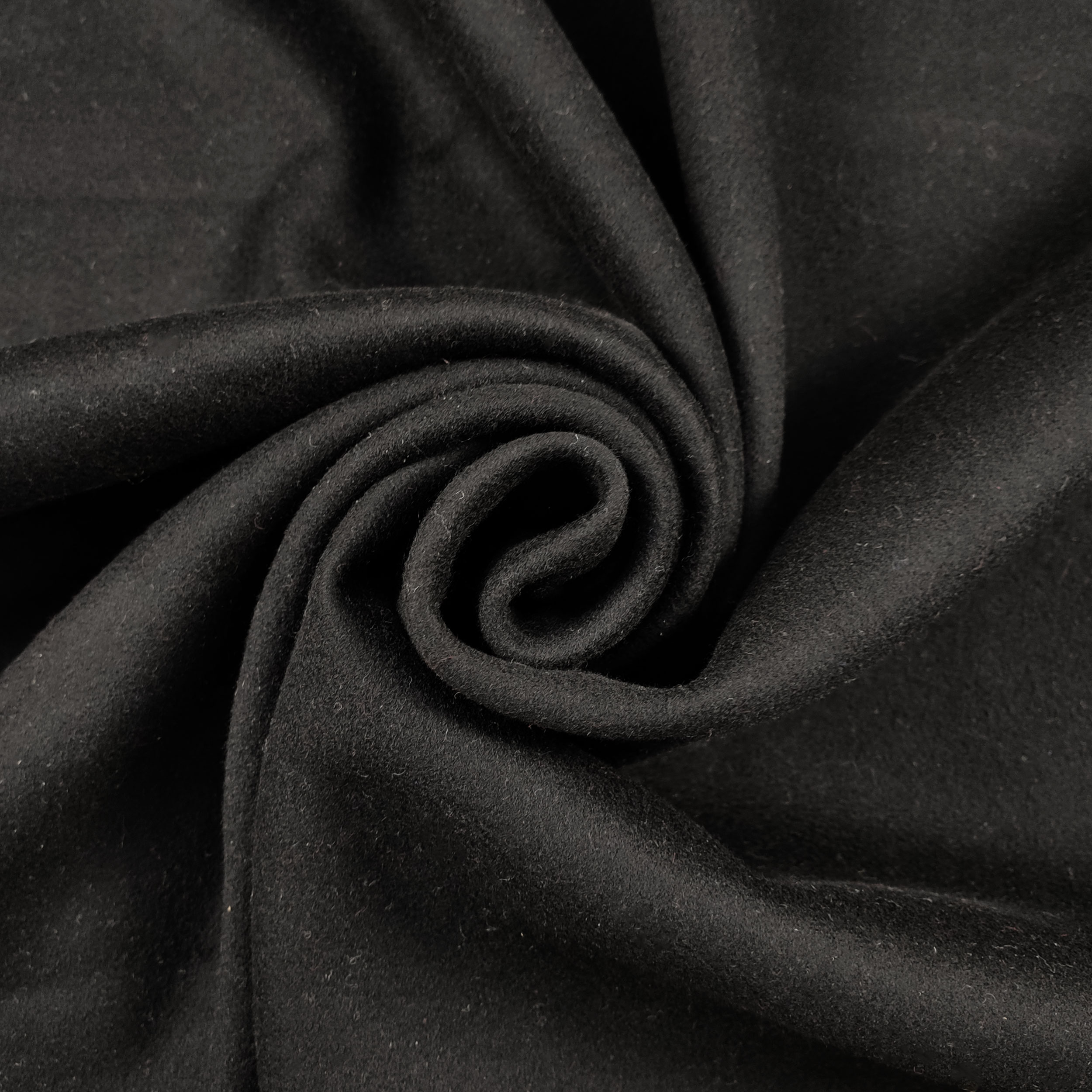 Tissu à découper Laine Cachemire Noir 90x150 cm Image