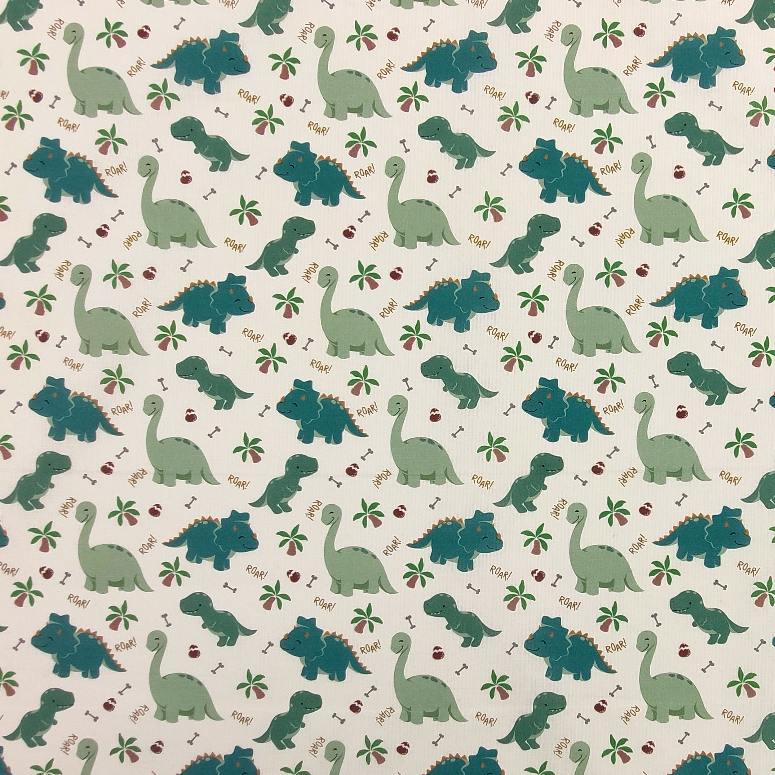 Tissu en coton Dinosaures Petit
