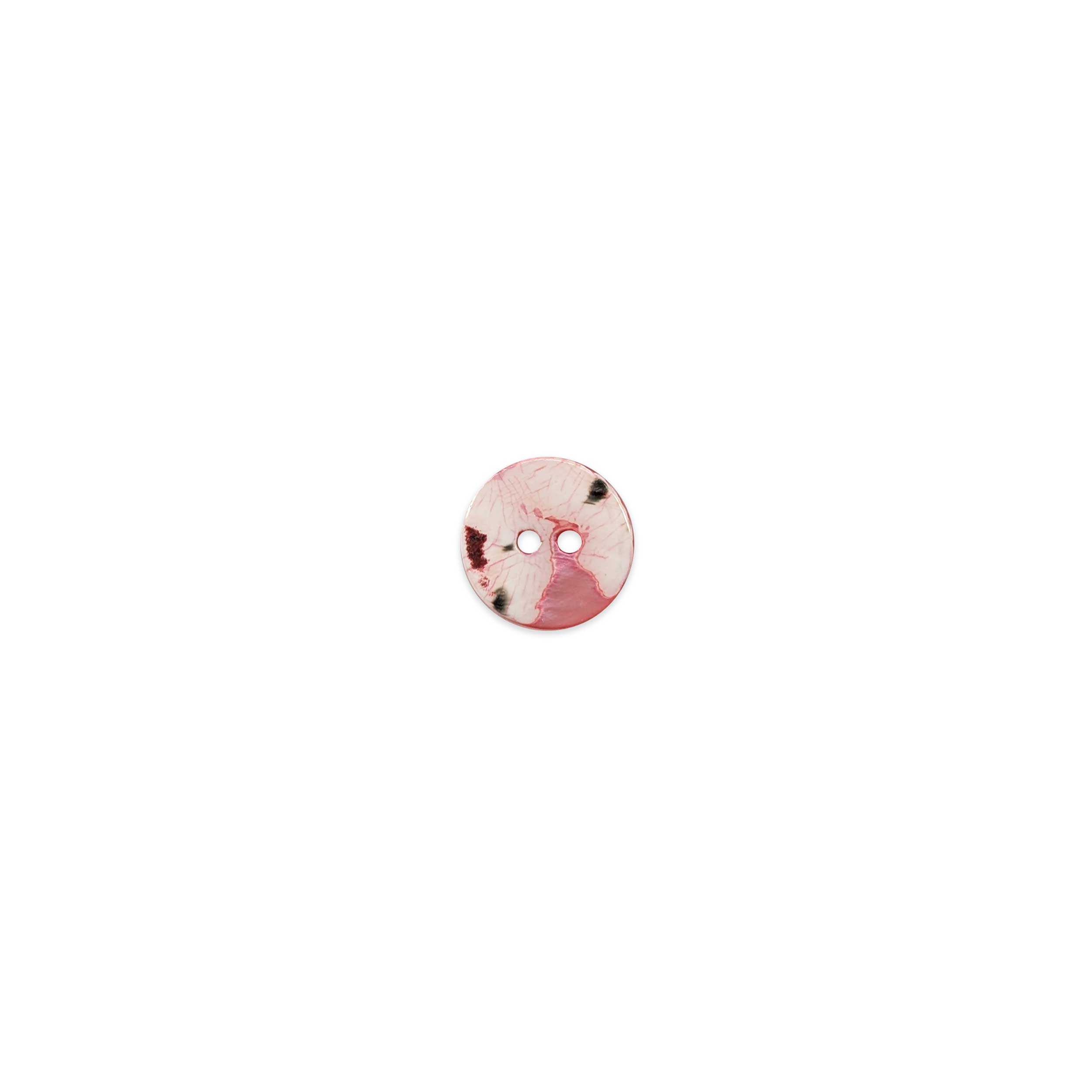 Mother-of-Pearl Button 2 Holes Bright Pink Lin 24 Image