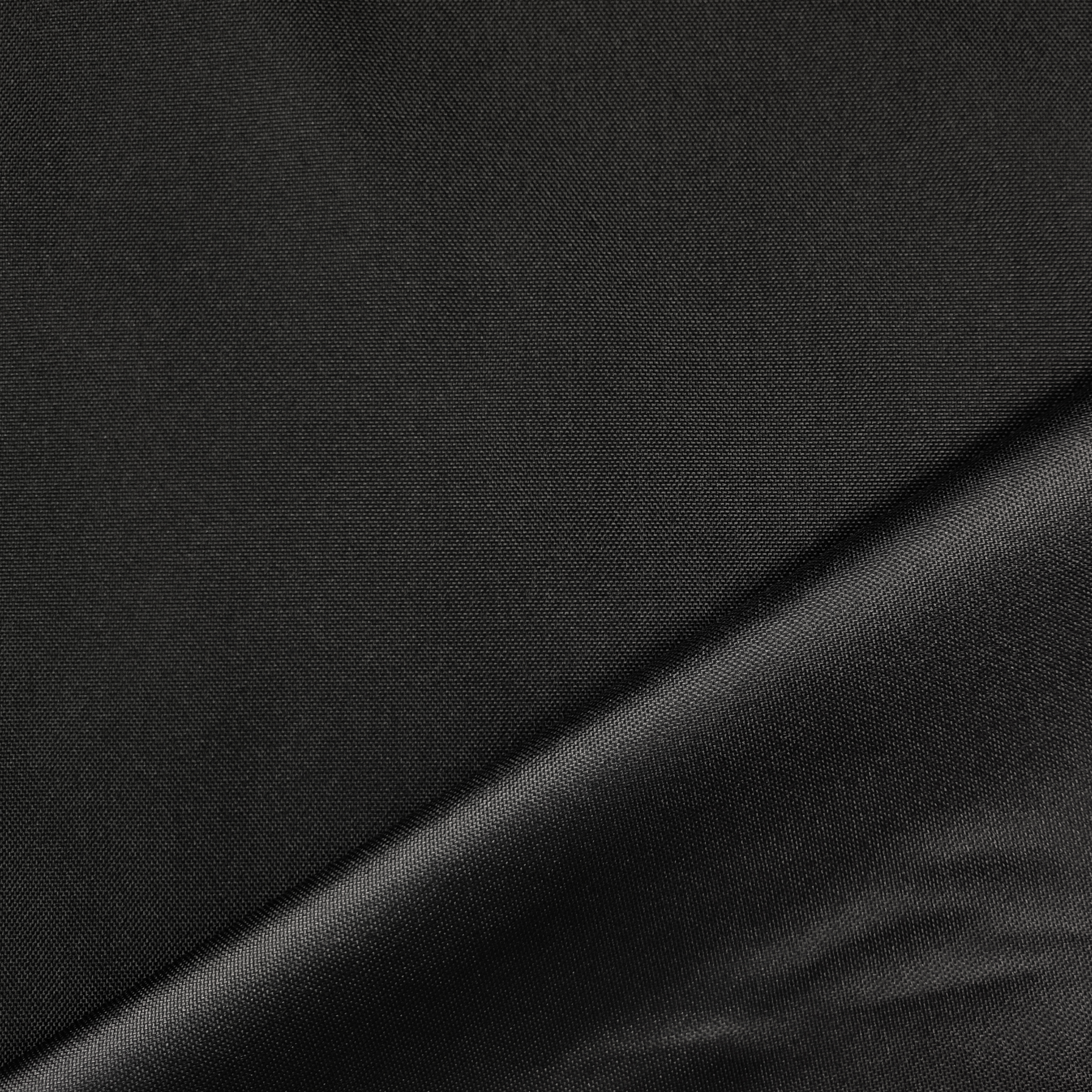 Tissu imperméable pour l'extérieur, noir solide