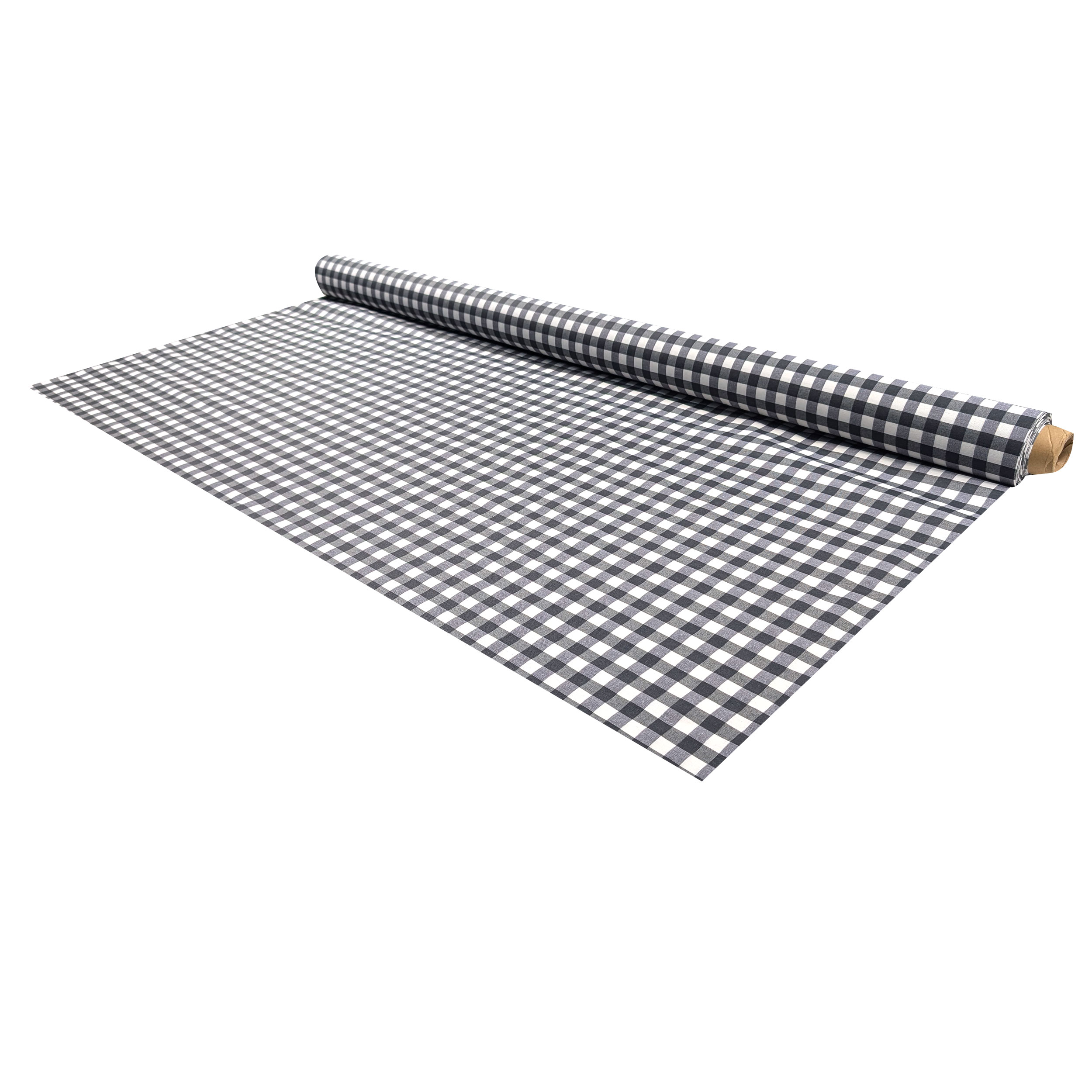 Fabric for Black Check Resin Tablecloth Image