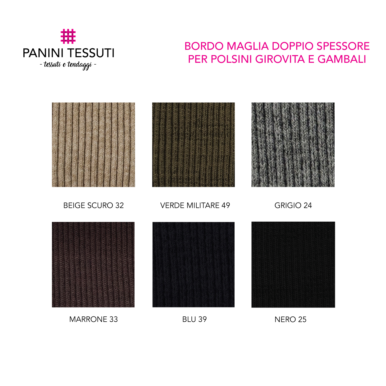 Bordure en tricot double épaisseur pour les poignets et les jambières Image