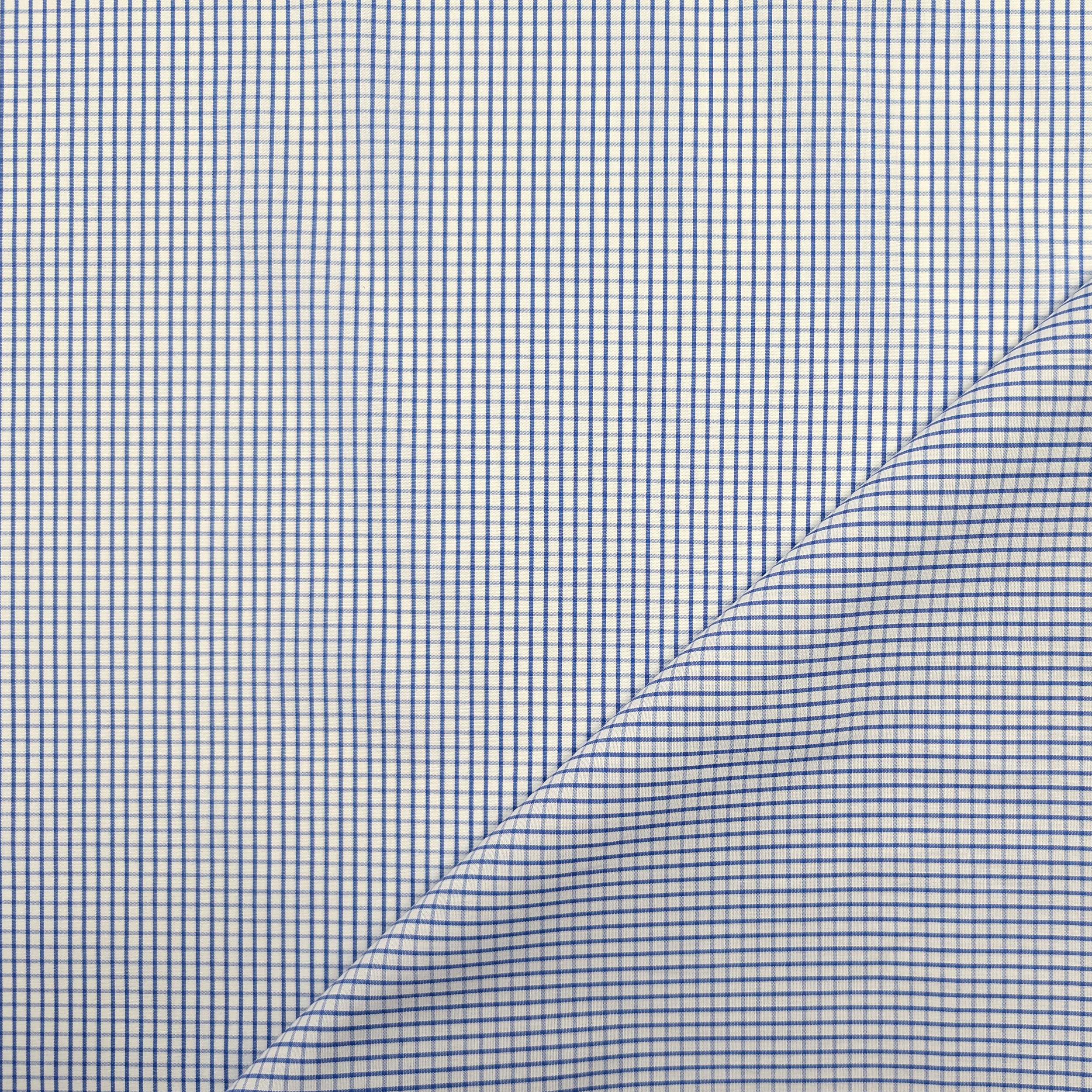Cotton for Blue and White Checkered Shirts Image