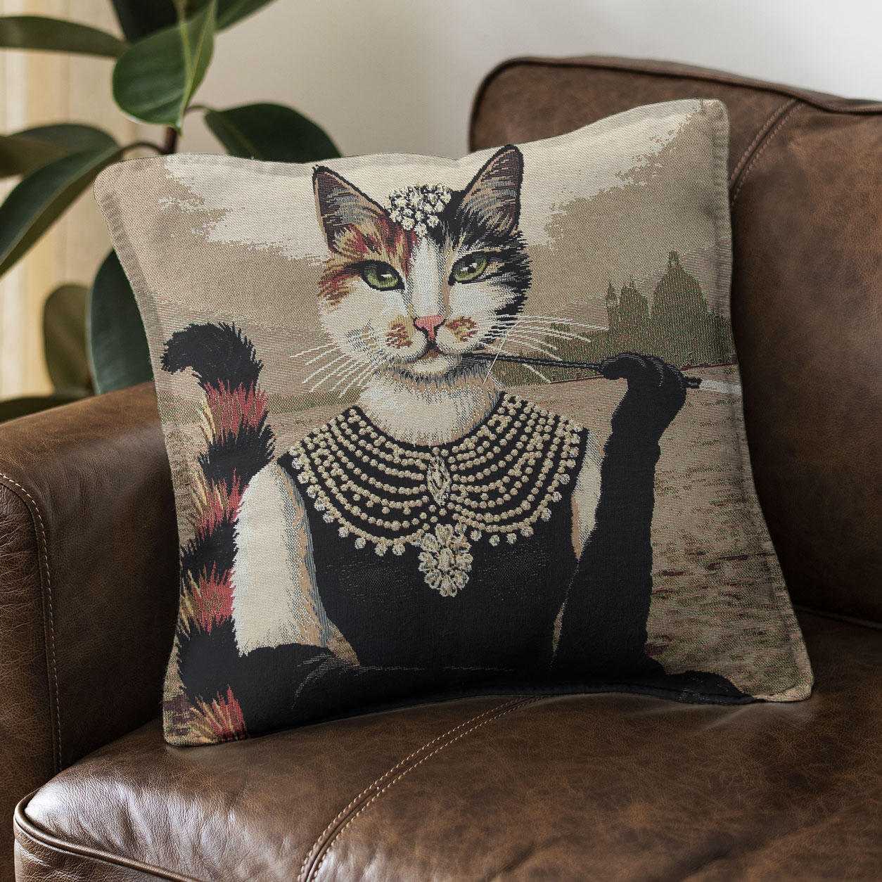 Panneau de coussin Miss Le Chat Gobelin Image