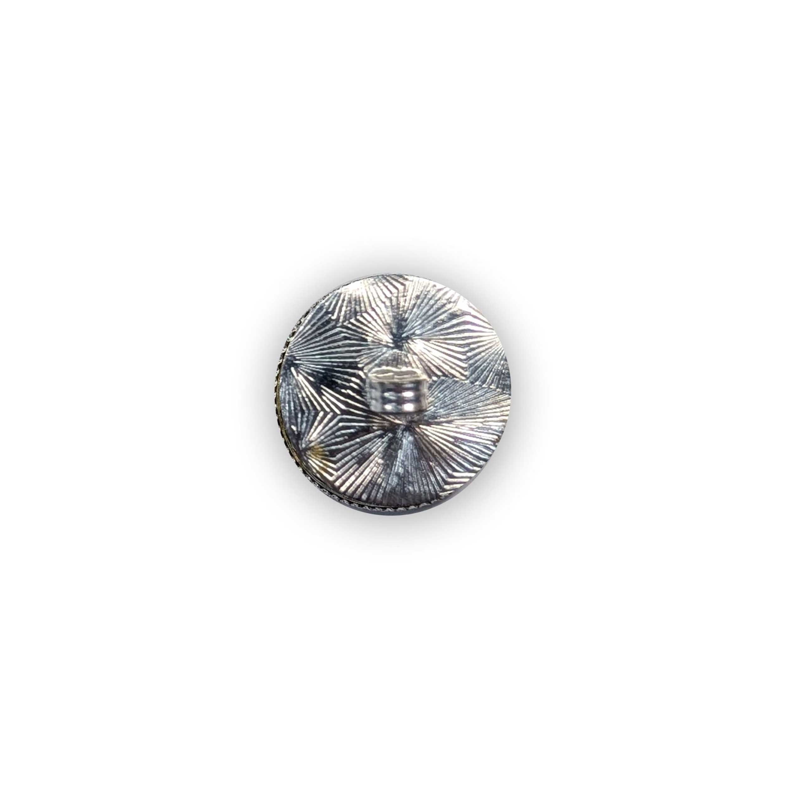 Rhinestone Large Jewel Button with Mother of Pearl Image