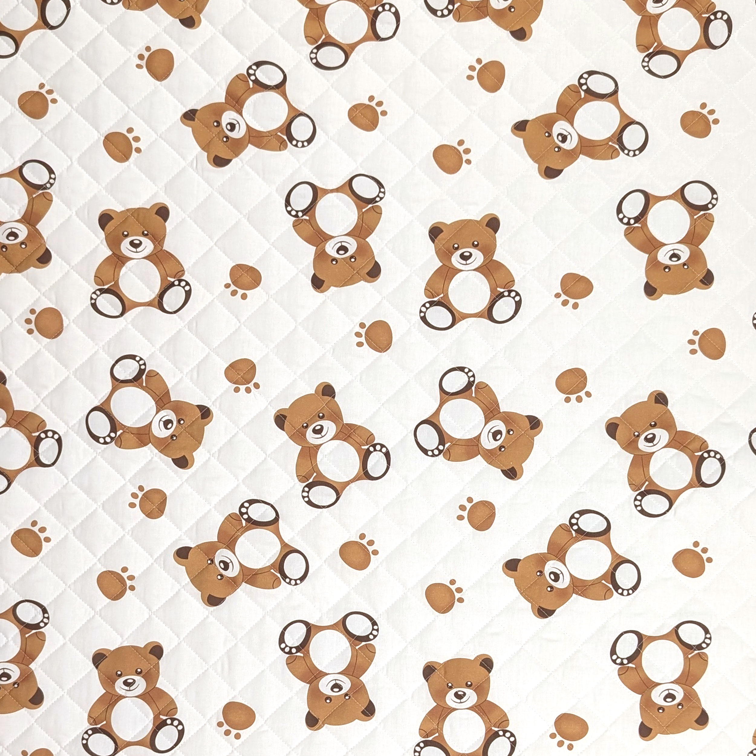 White Background Teddy Bears Blanket Image