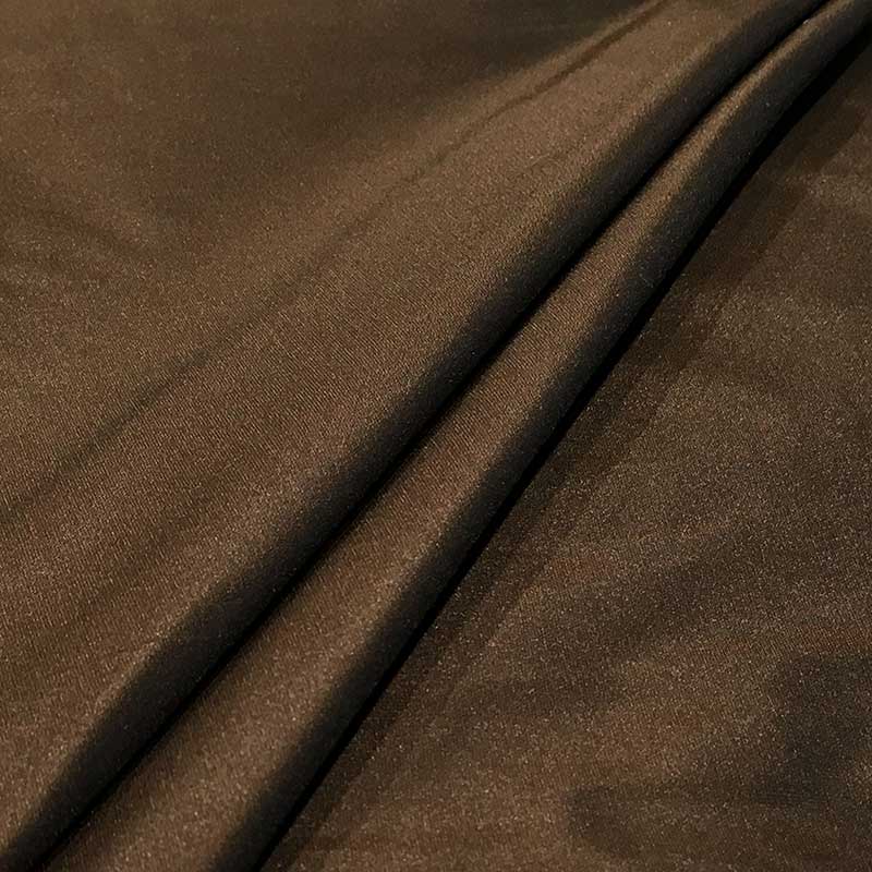 Découpe Taffetas Lisse Marron foncé 150x150 cm Image