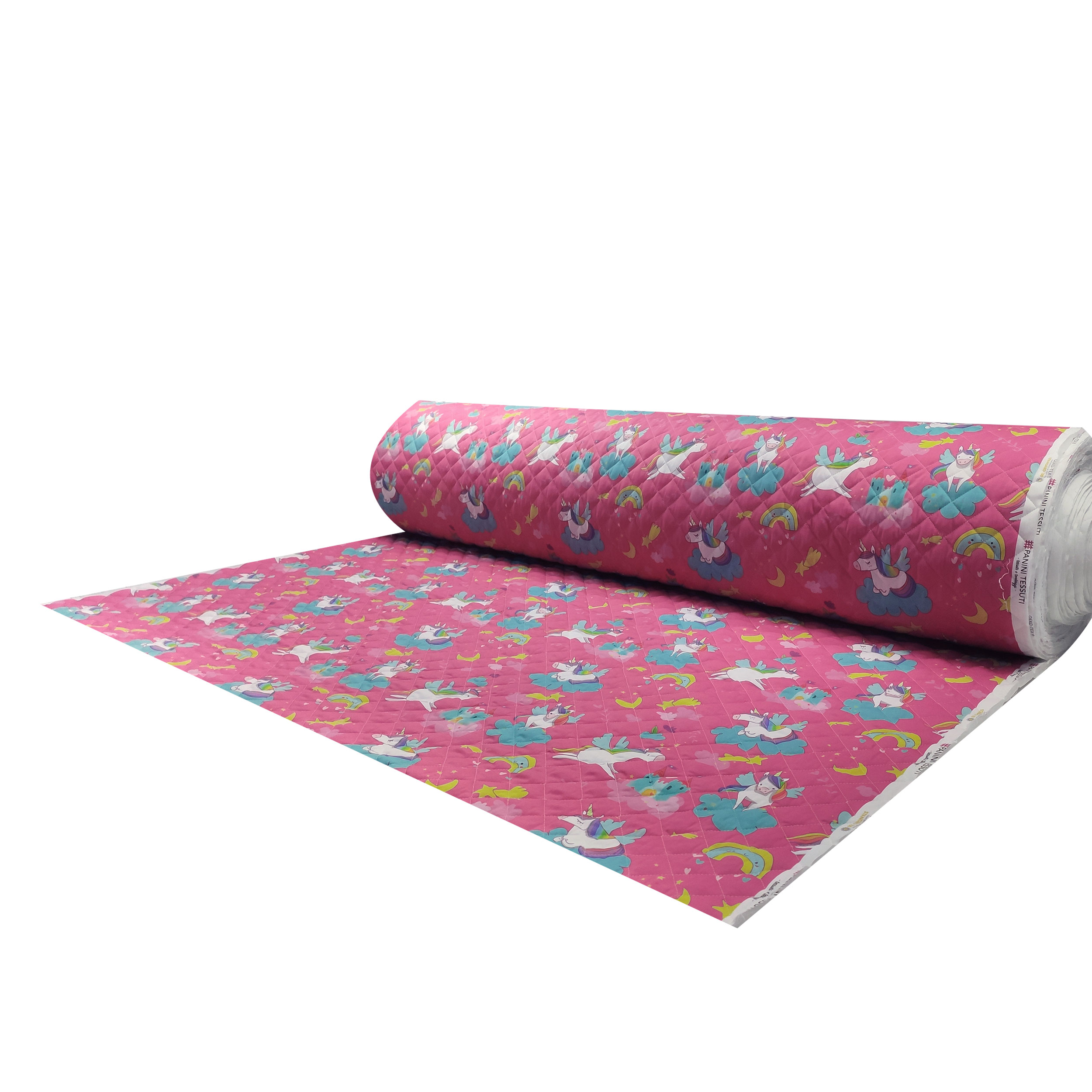 Panini Tessuti Quilted Cotton - Unicorns and Castles  Image