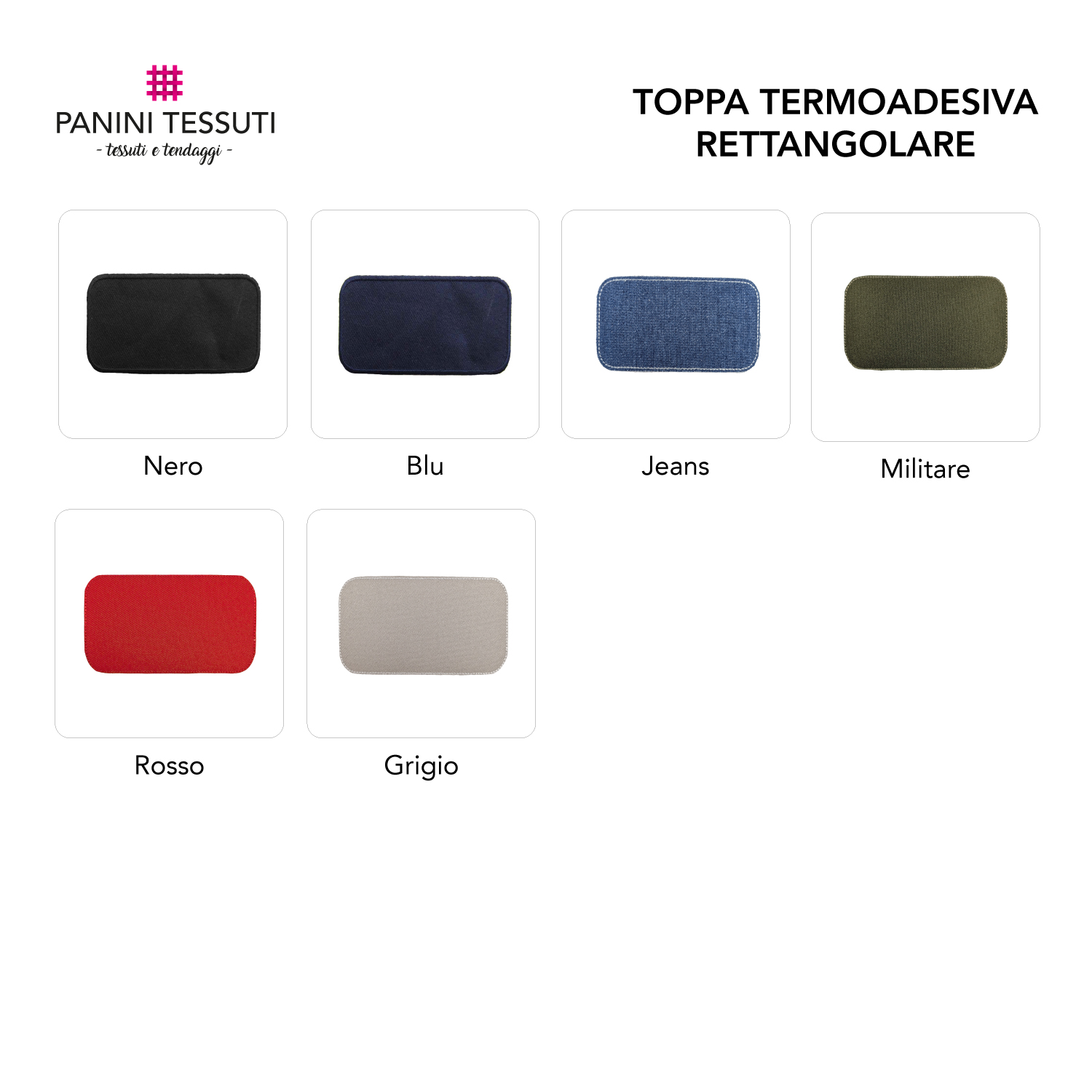 Rectangular Heat-Adhesive Patch Image