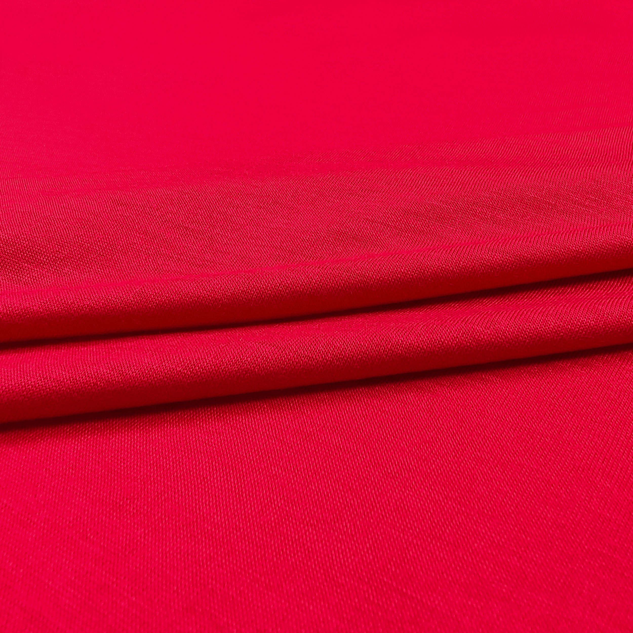 Jersey de coton rouge uni Image