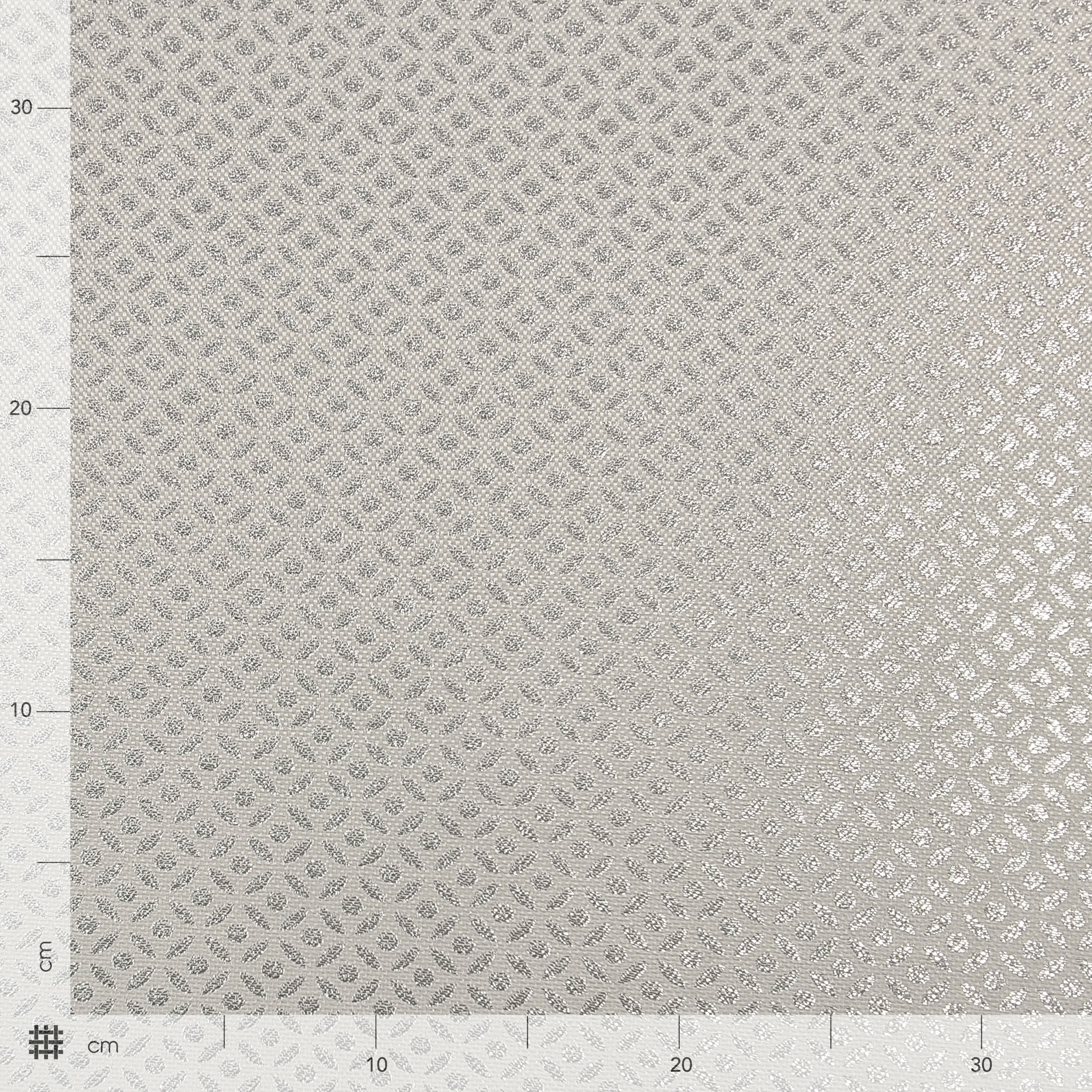 Tissu jacquard avec motif Lurex argenté