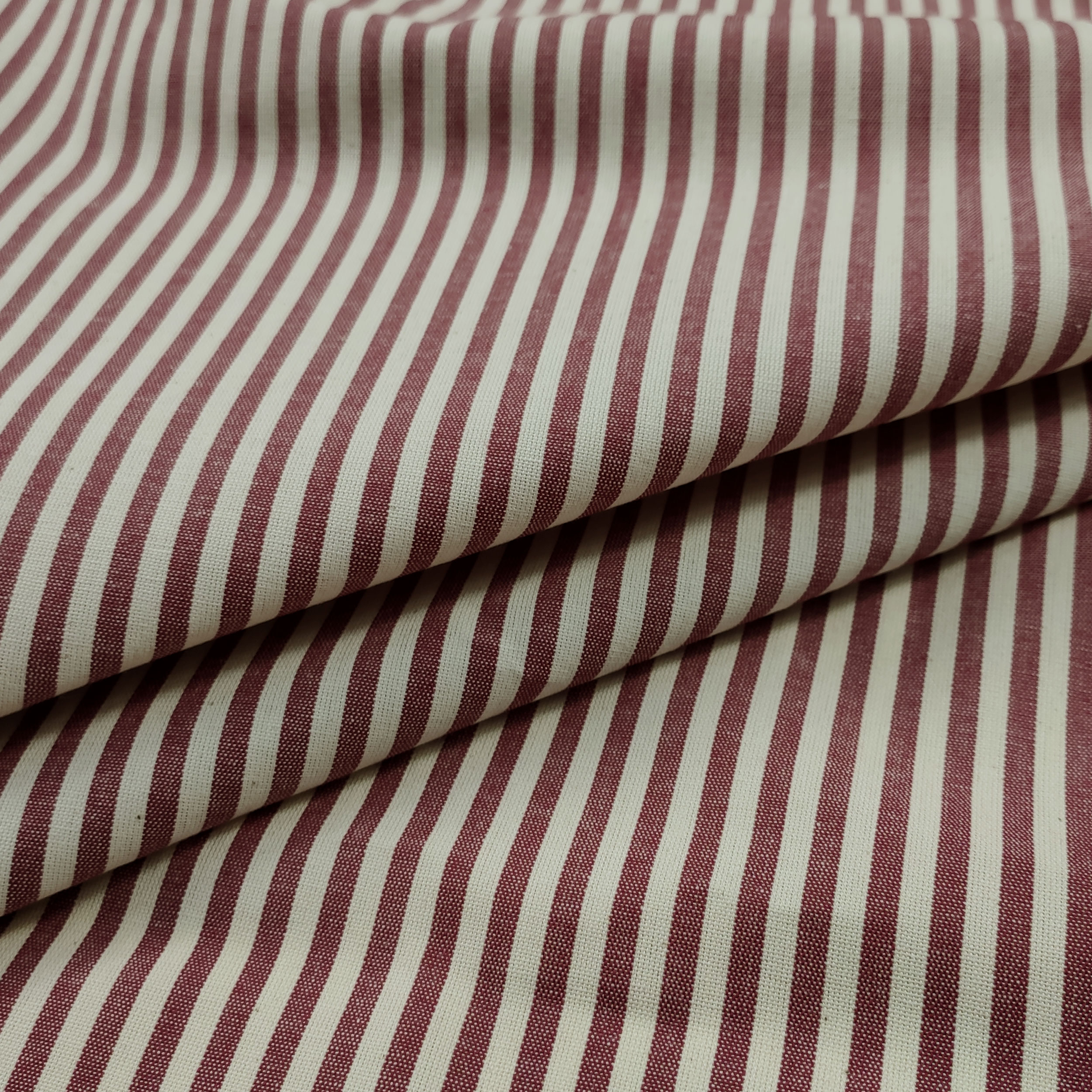 Pure Cotton Striped Tablecloth Fabric Image