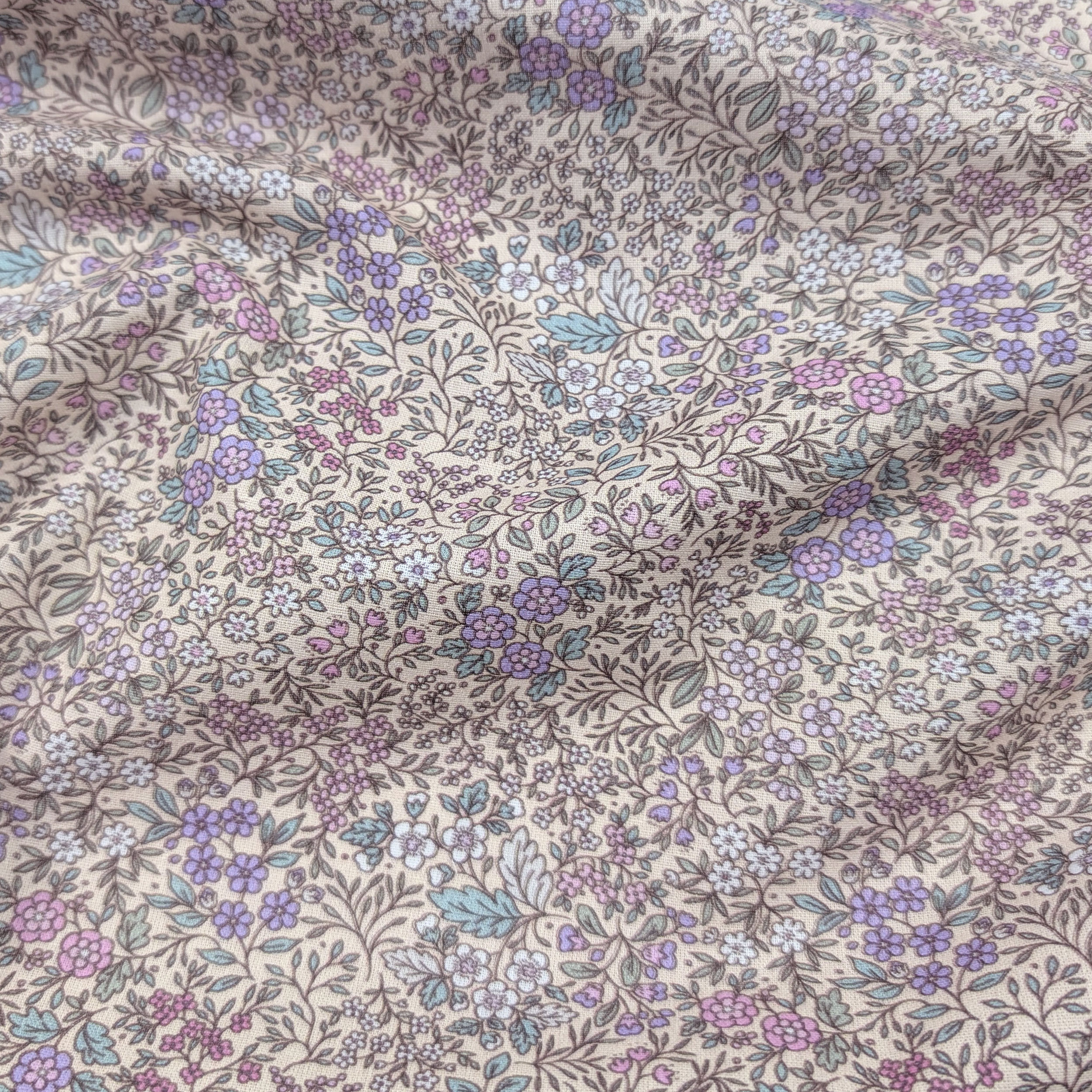 Cotton Percale Fiorellini Purple Image